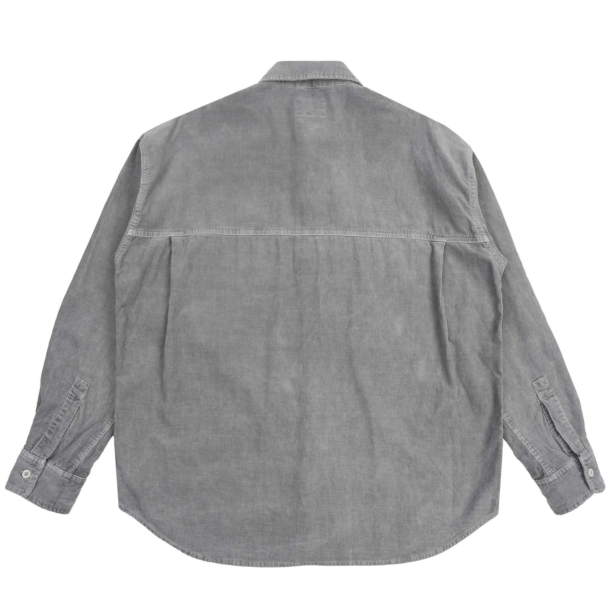 Overdye Cord Design Big Shirt - Grey product photo