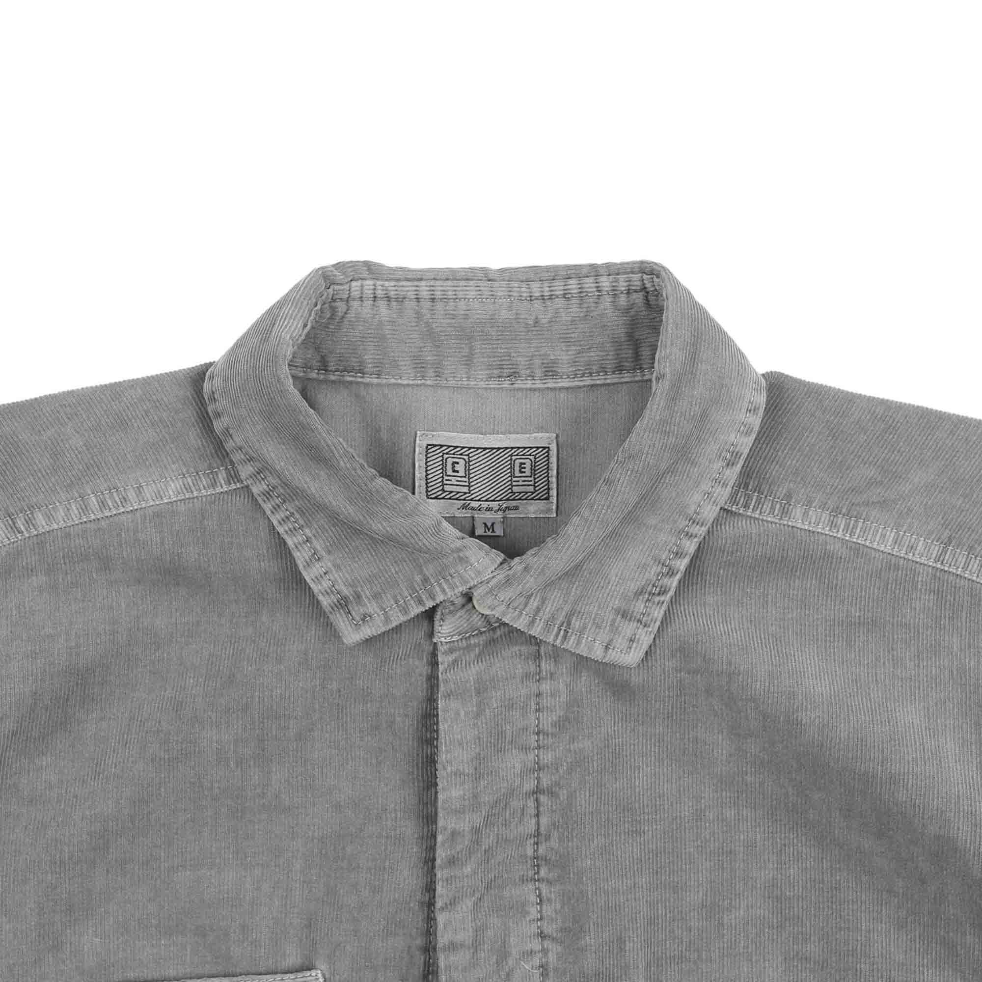 Overdye Cord Design Big Shirt - Grey product photo