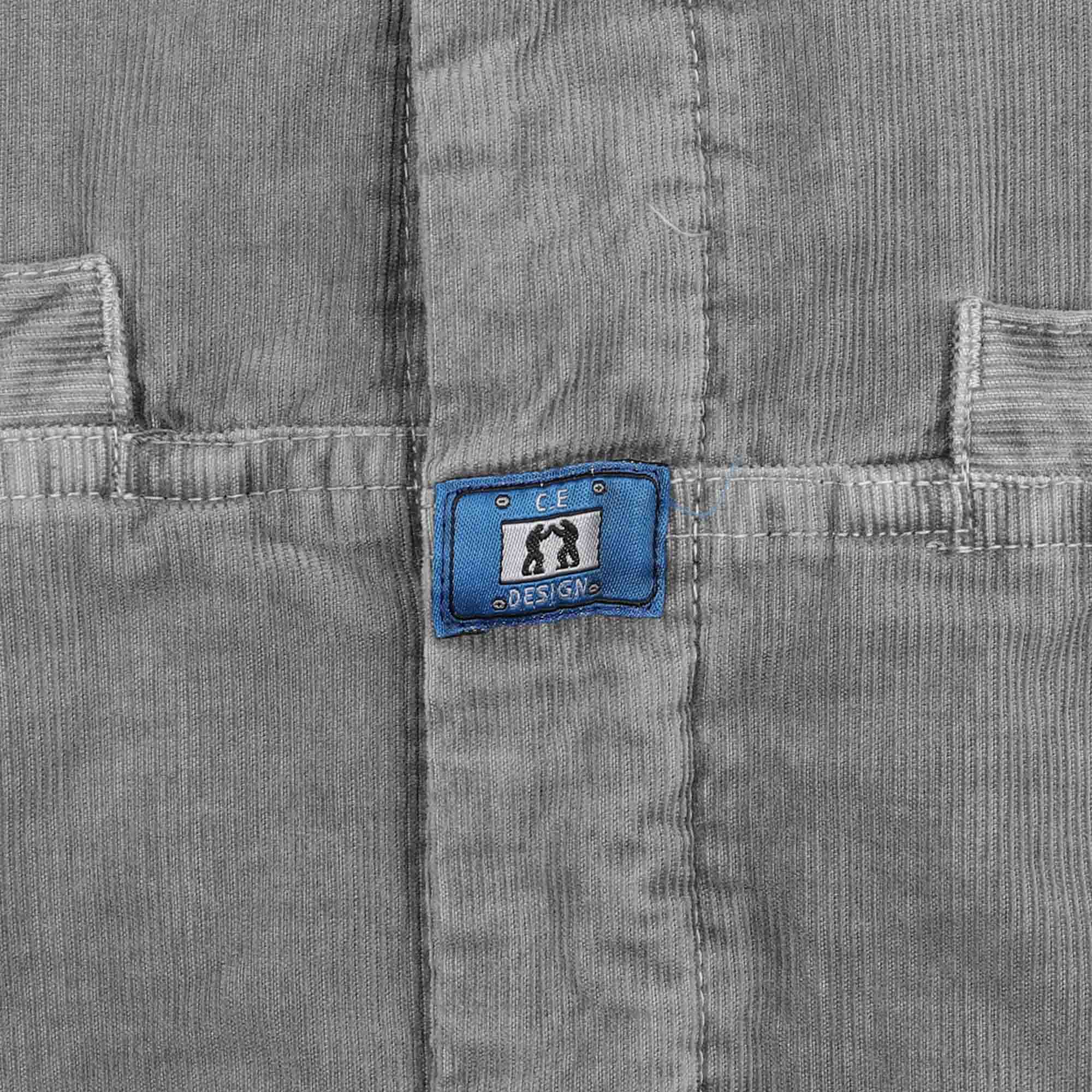 Overdye Cord Design Big Shirt - Grey product photo