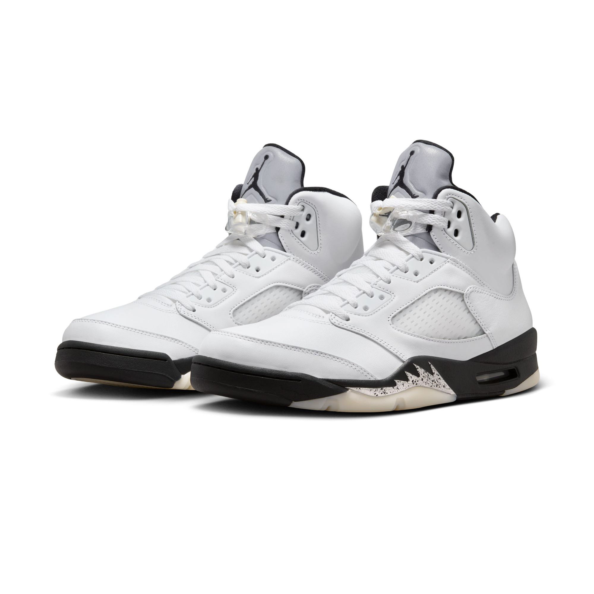 White with black jordans discount