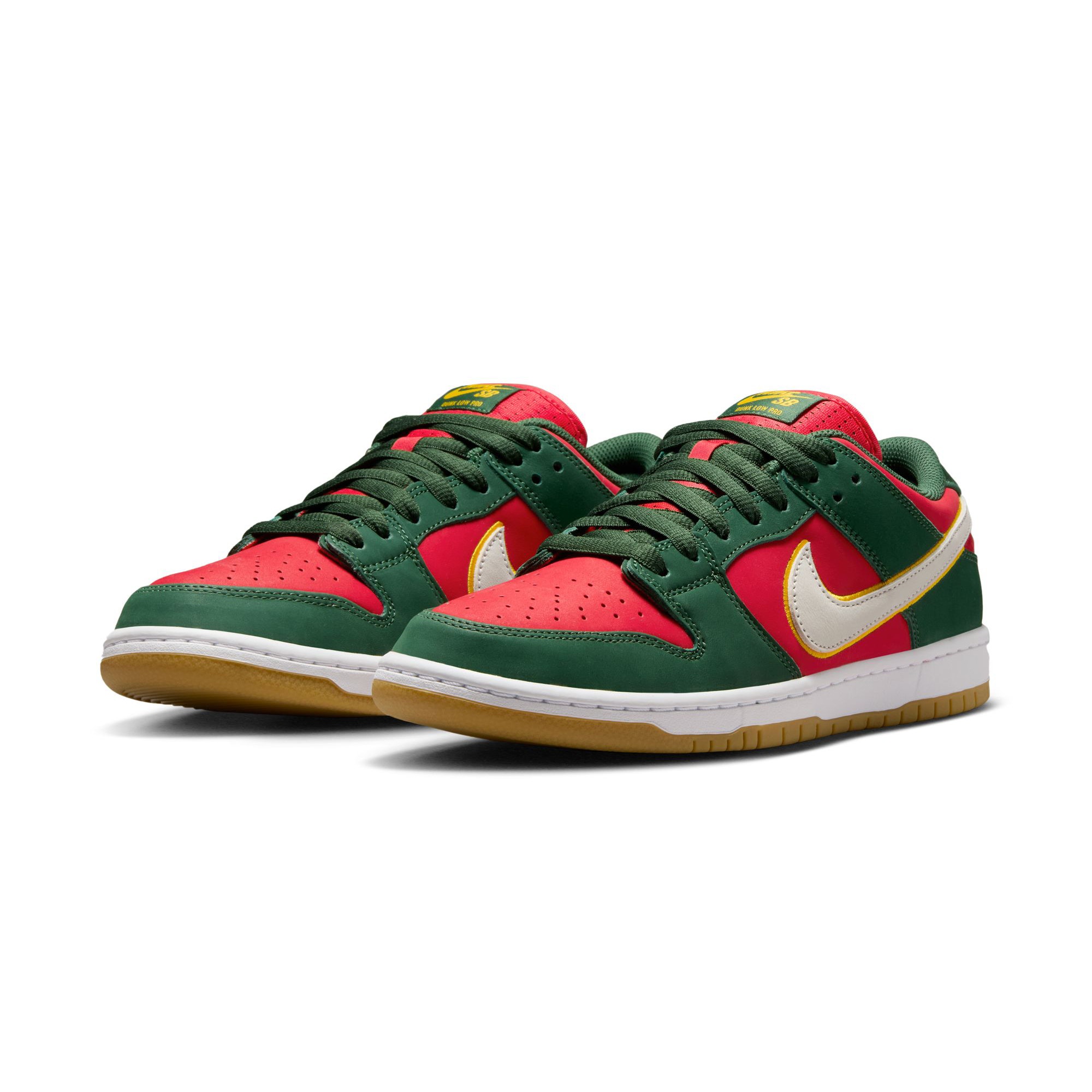 Nike SB Dunk Low Pro Premium - Fir/White-Gold product photo