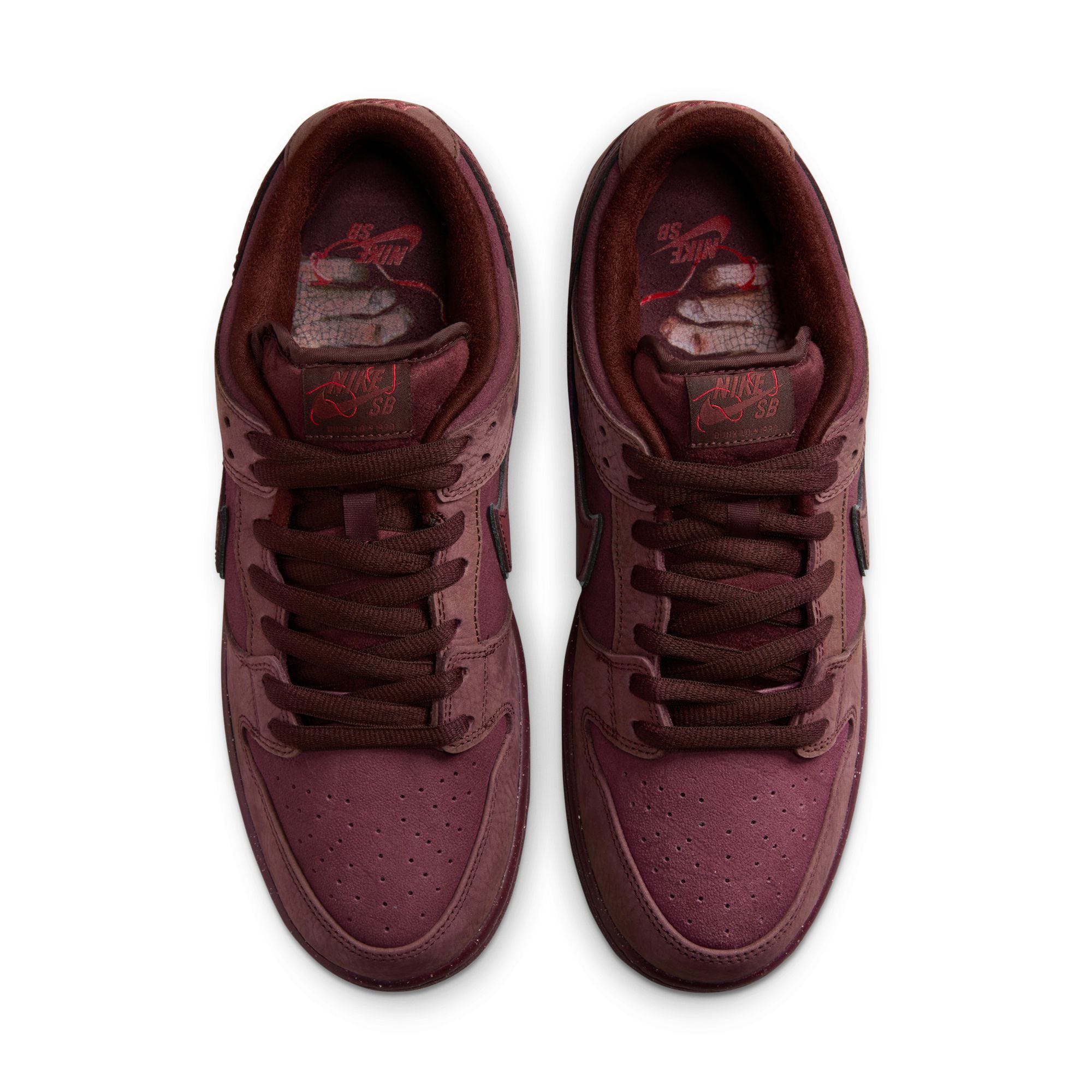 Burgundy nike slides cheap