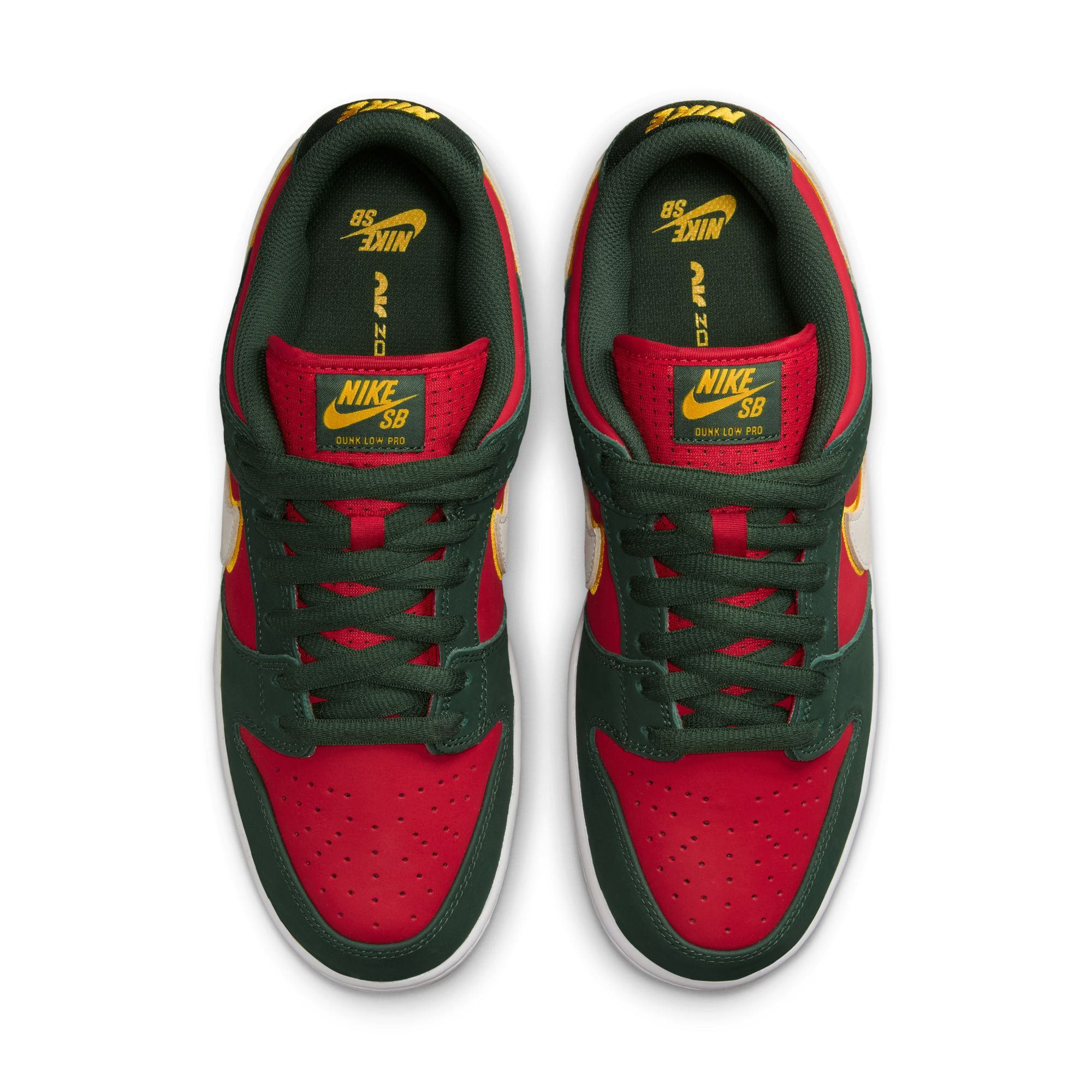Nike SB Dunk Low Pro Premium - Fir/White-Gold product photo