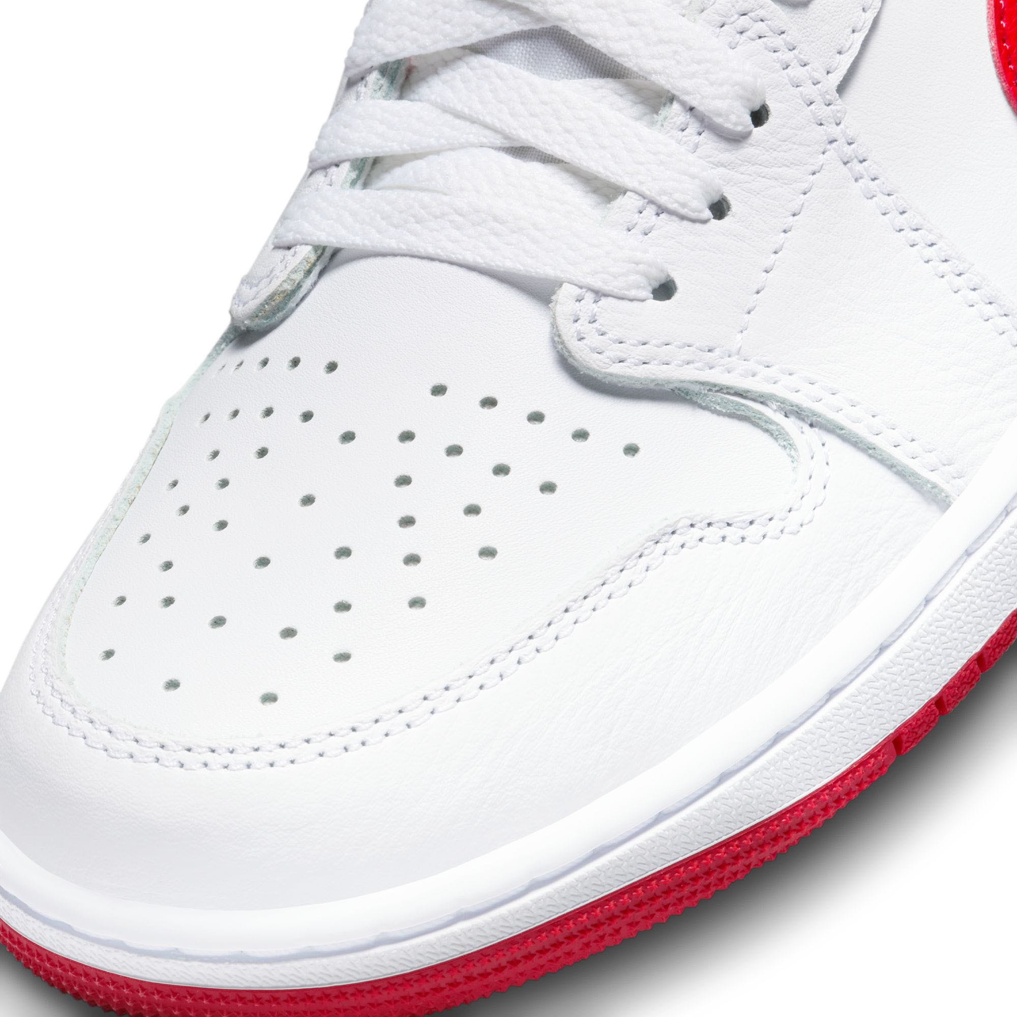 Air jordan 1 og white cheap red