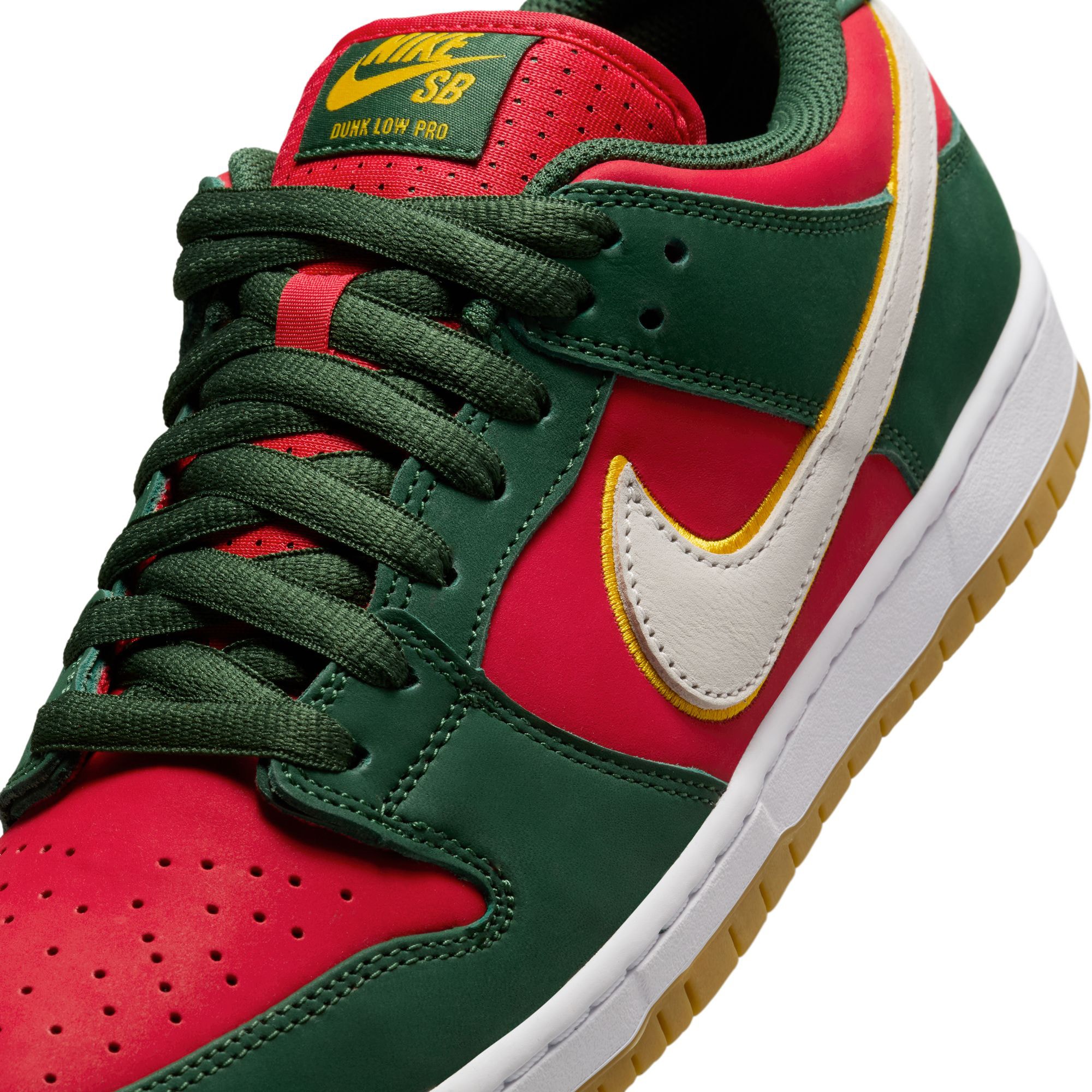 Nike SB Dunk Low Pro Premium - Fir/White-Gold product photo