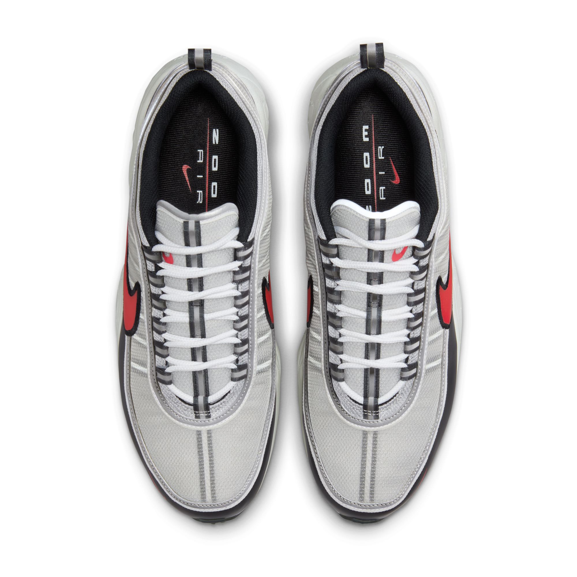 Nike Air Zoom Spiridon - Metallic Silver/Sport Red product photo