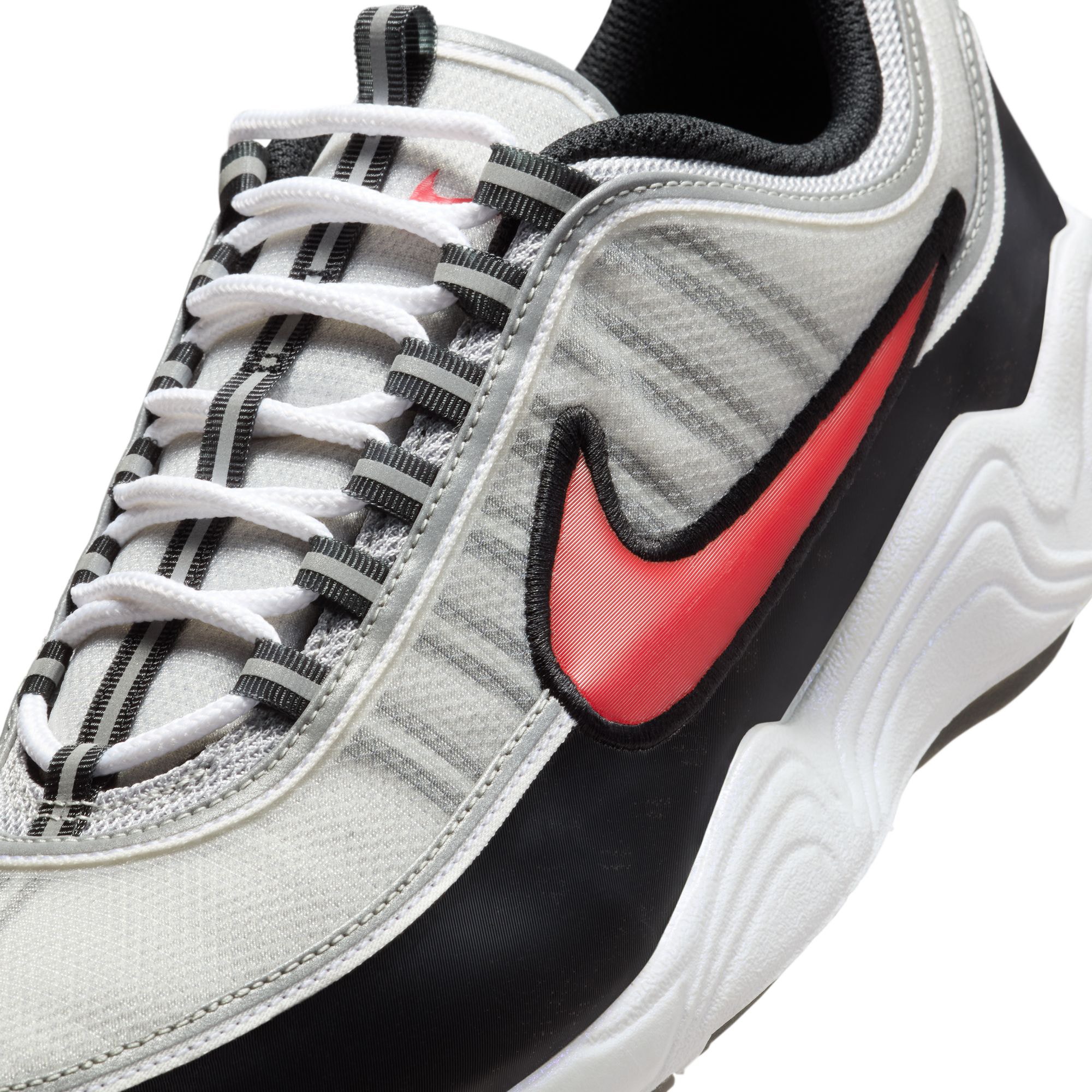 Nike Air Zoom Spiridon - Metallic Silver/Sport Red product photo