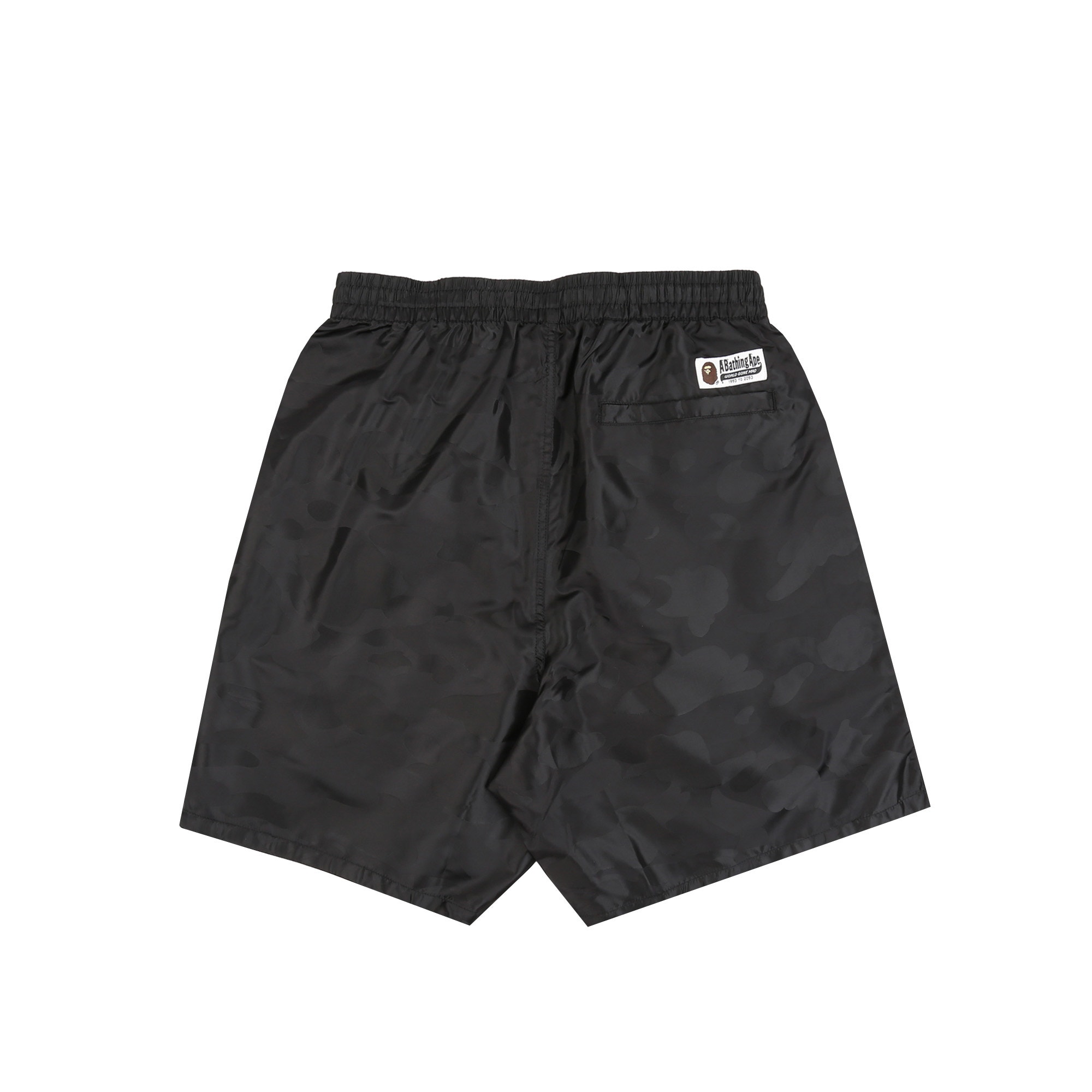 Solid Camo Bathing Ape Logo Shorts - Black product photo