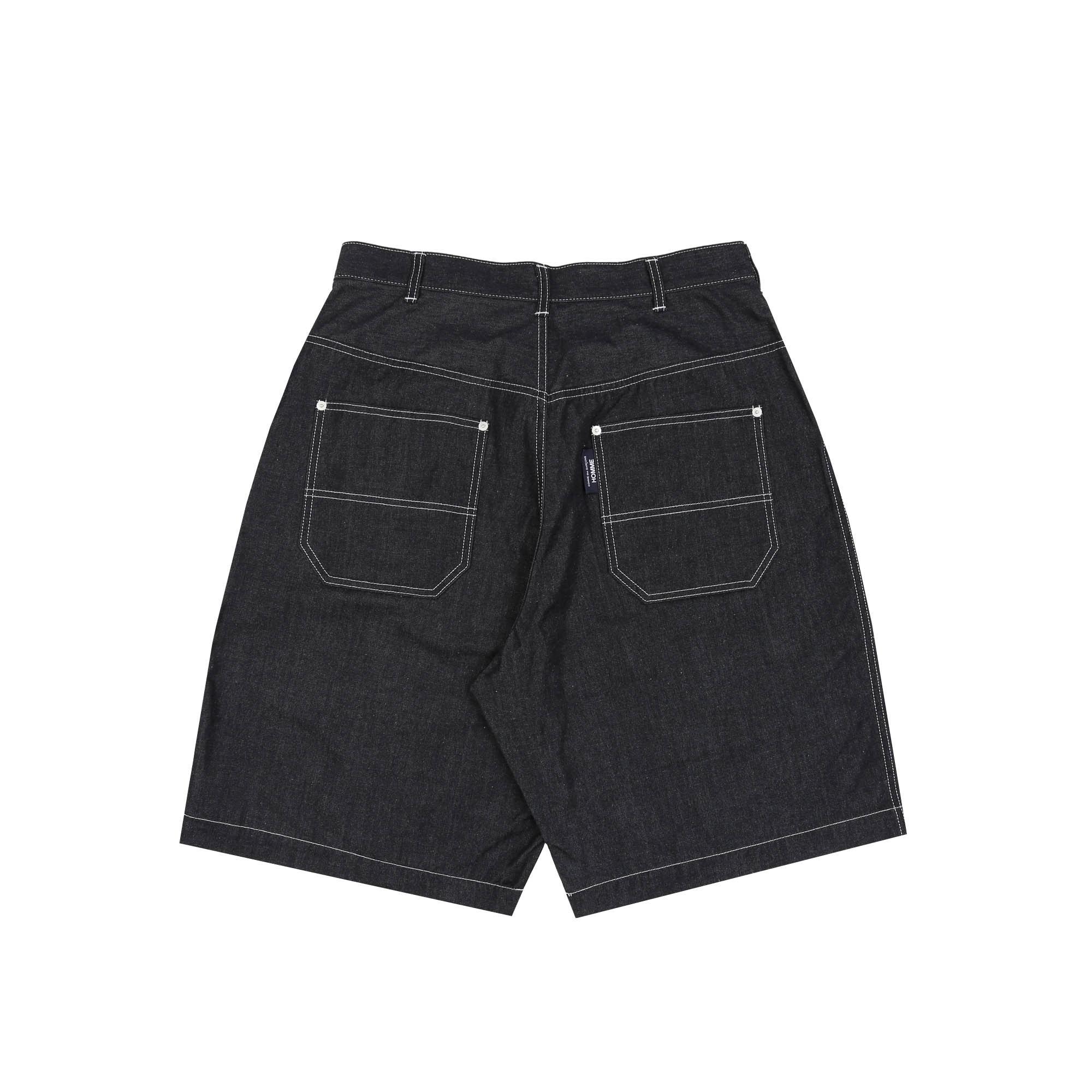 Cotton Nylon Twill Shorts - Navy/White product photo
