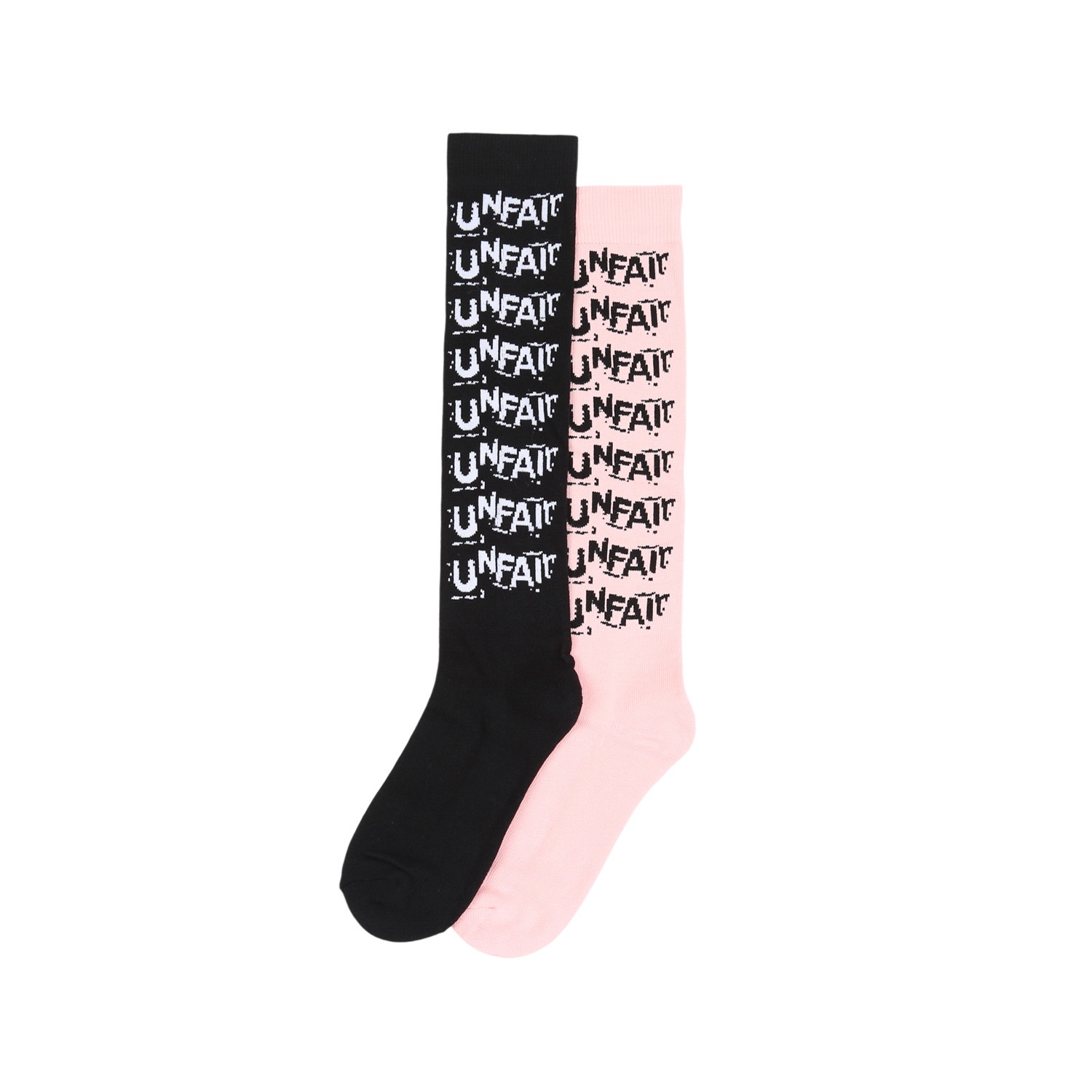 Stack Logo Knee Socks 2 Pack - Black/Pink product photo