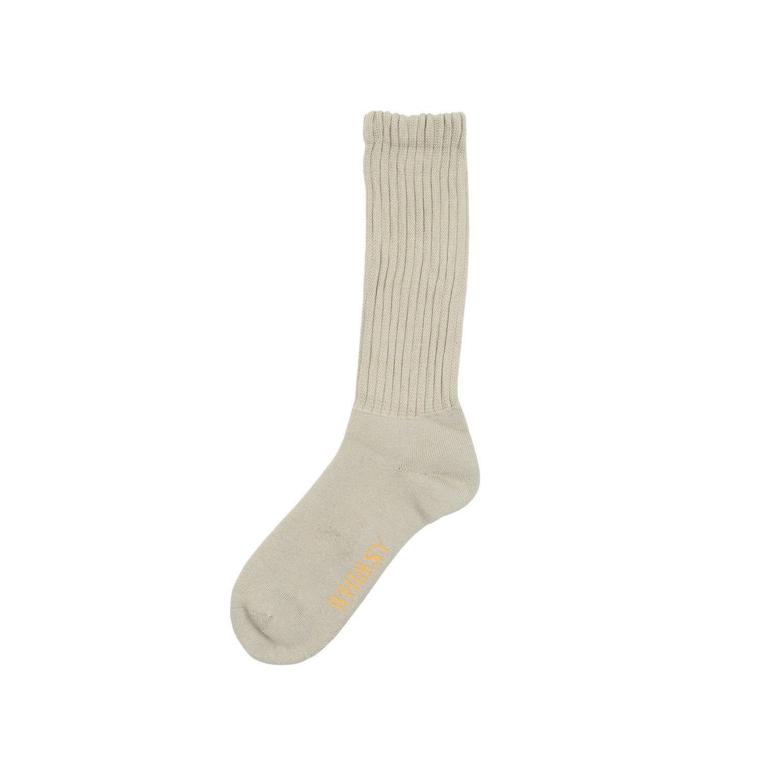 Loose Gauge Rib Socks - Beige product photo