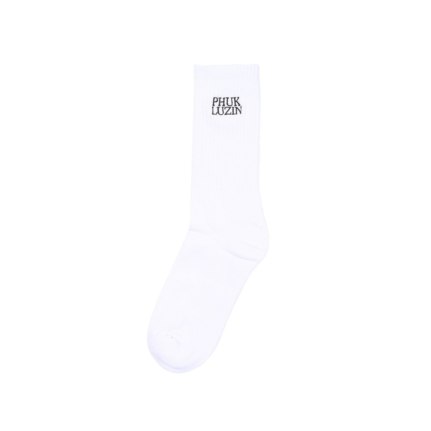 Phuk Luzin Crew Sock - White product photo