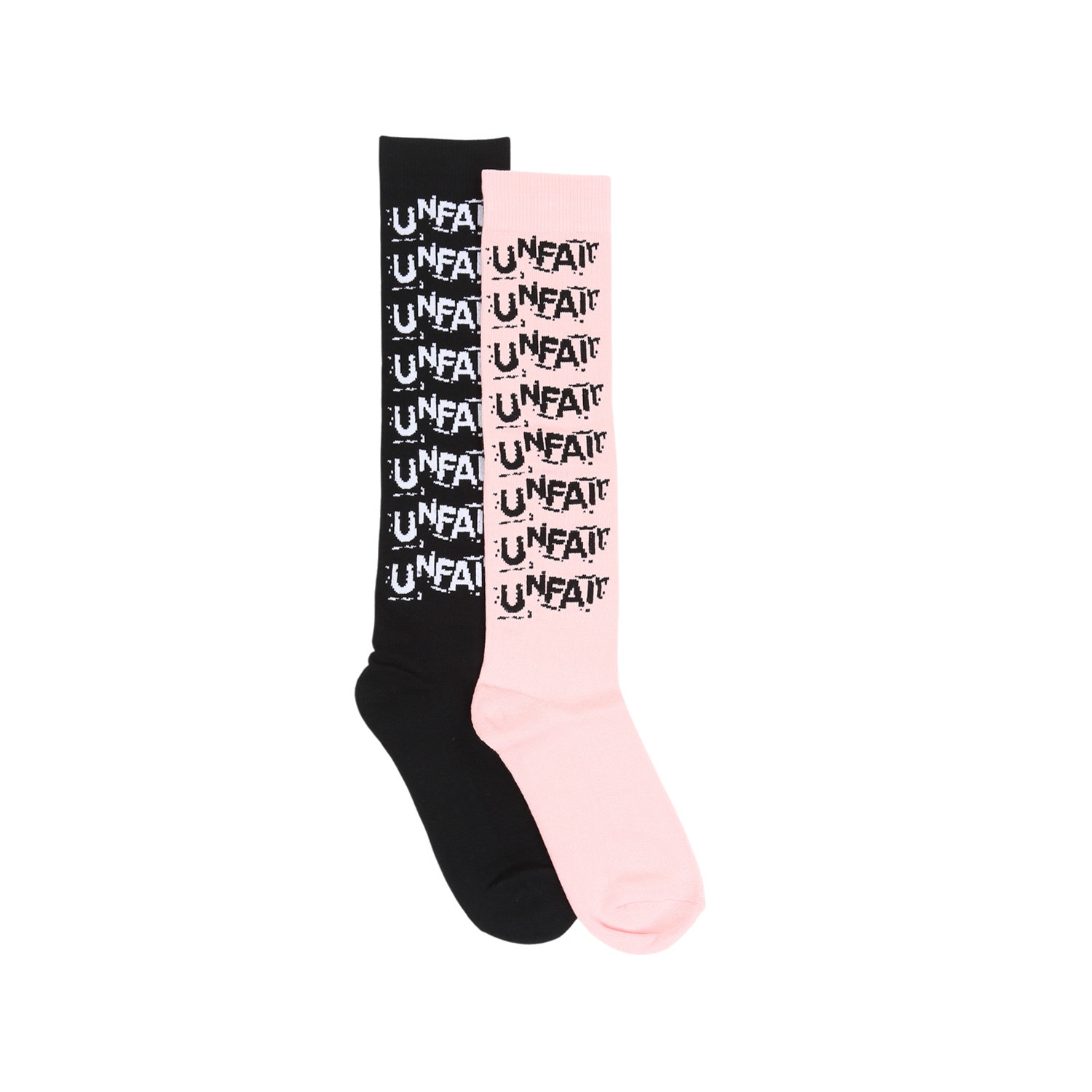 Stack Logo Knee Socks 2 Pack - Black/Pink product photo