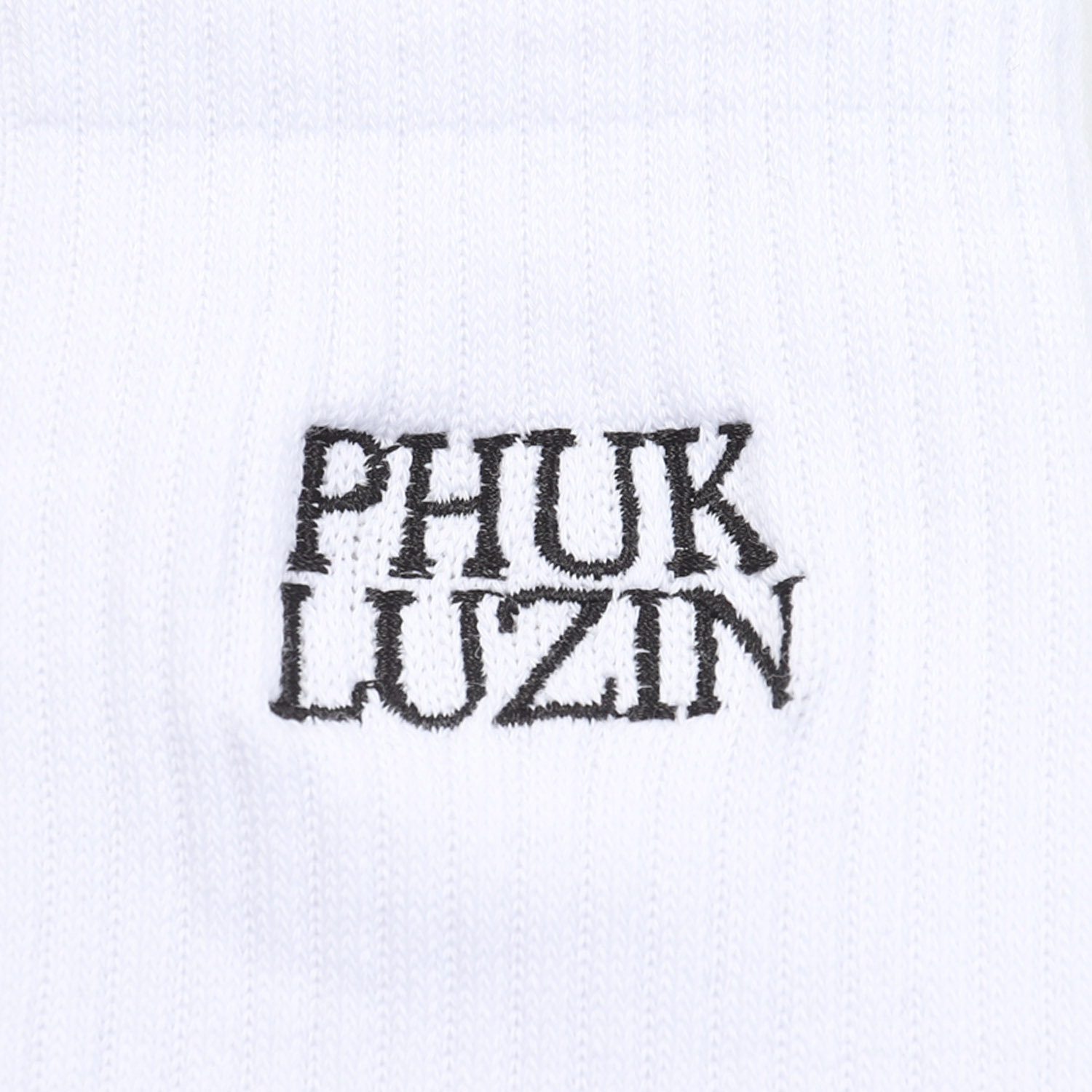 Phuk Luzin Crew Sock - White product photo
