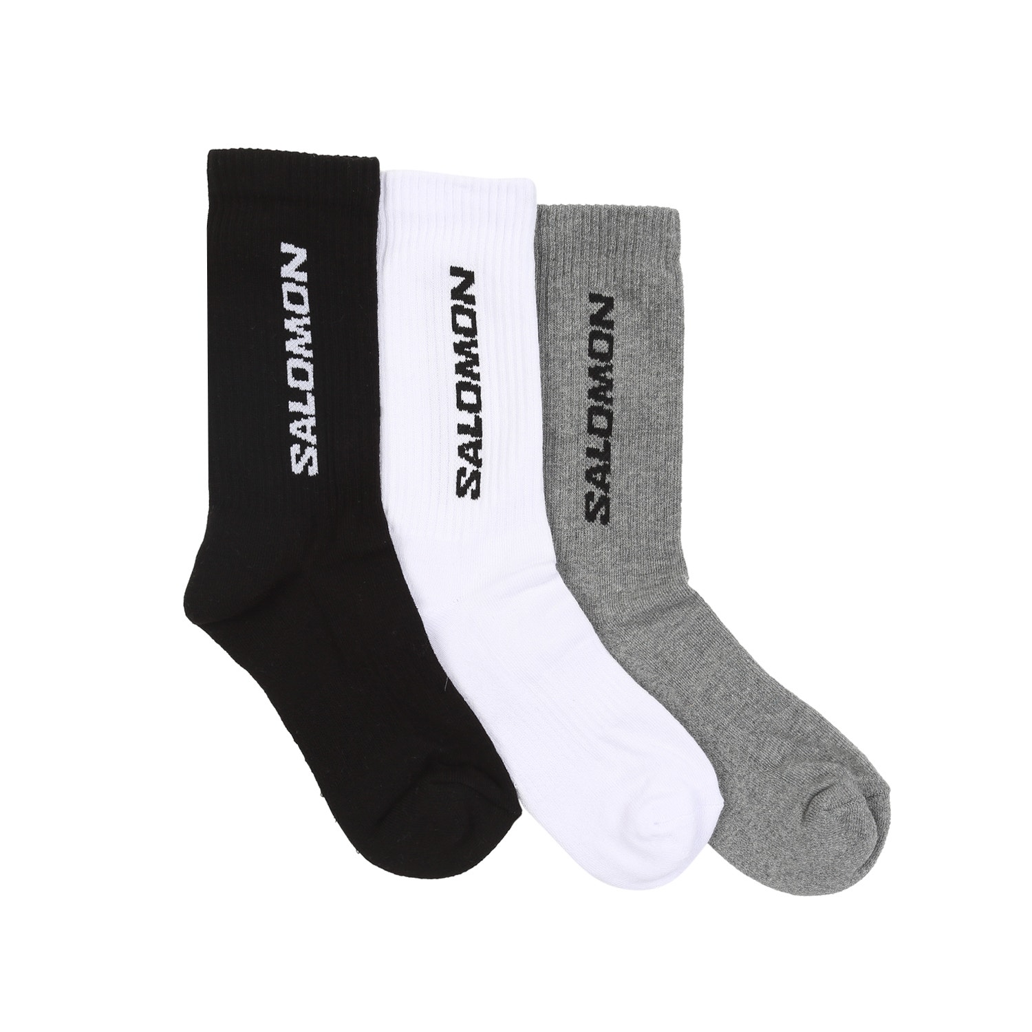 Everyday Crew 3-Pack Socks - Black/White product photo