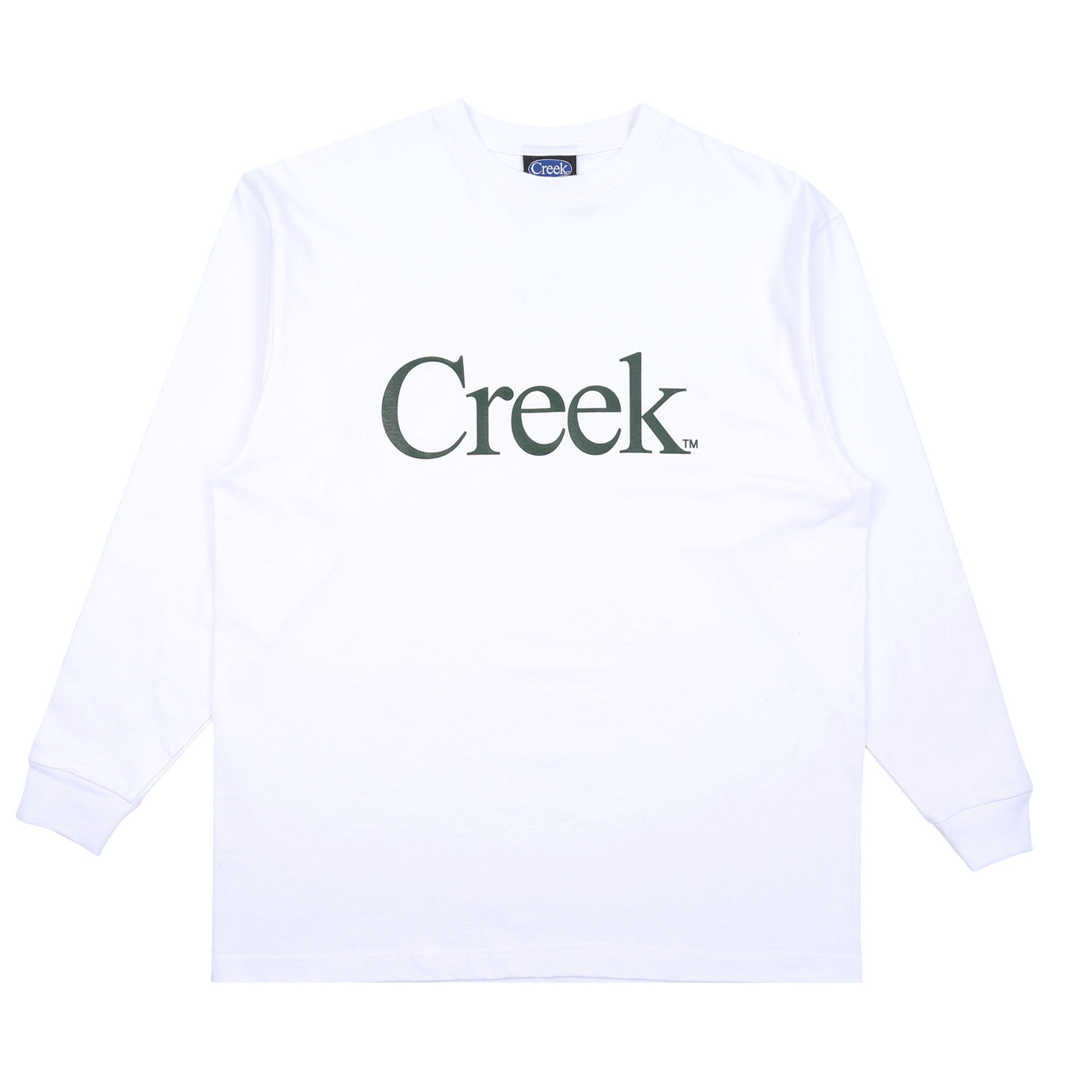 L/S T-Shirt - White/Greem product photo