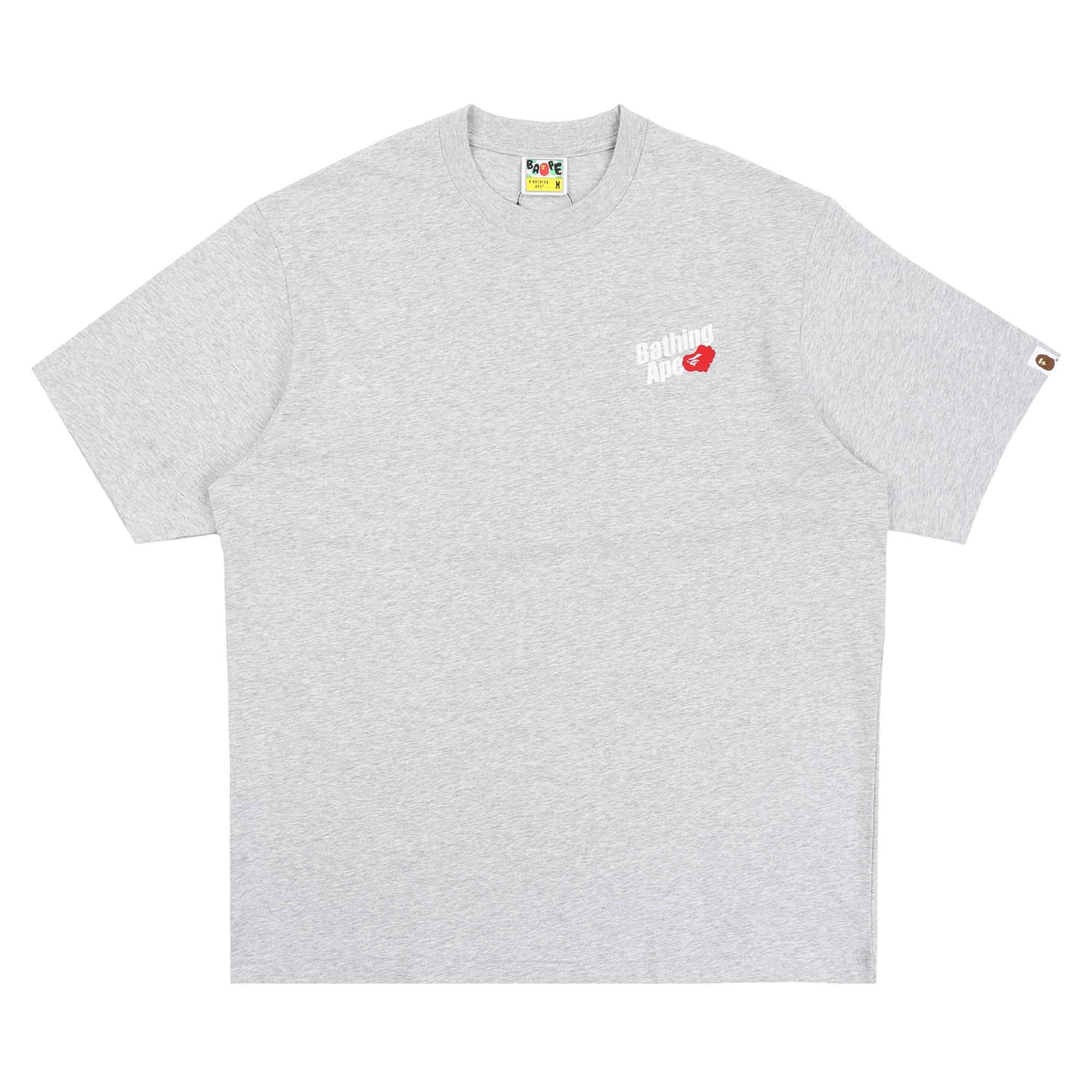 Bathing Ape Logo Relaxed Fit T-Shirt - Gray product photo