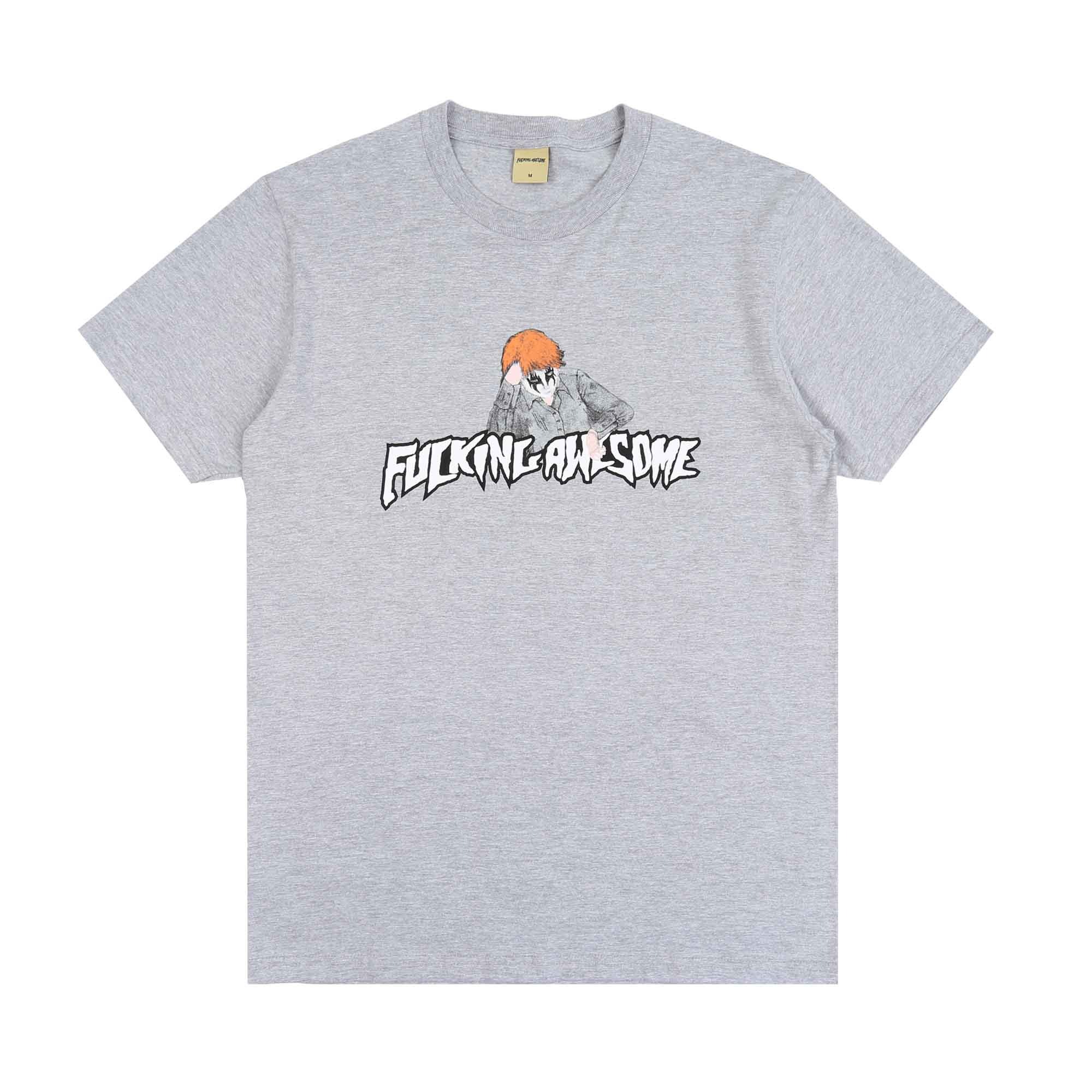Aidan Painting Stamp Logo T-Shirt- Heather Grey product photo