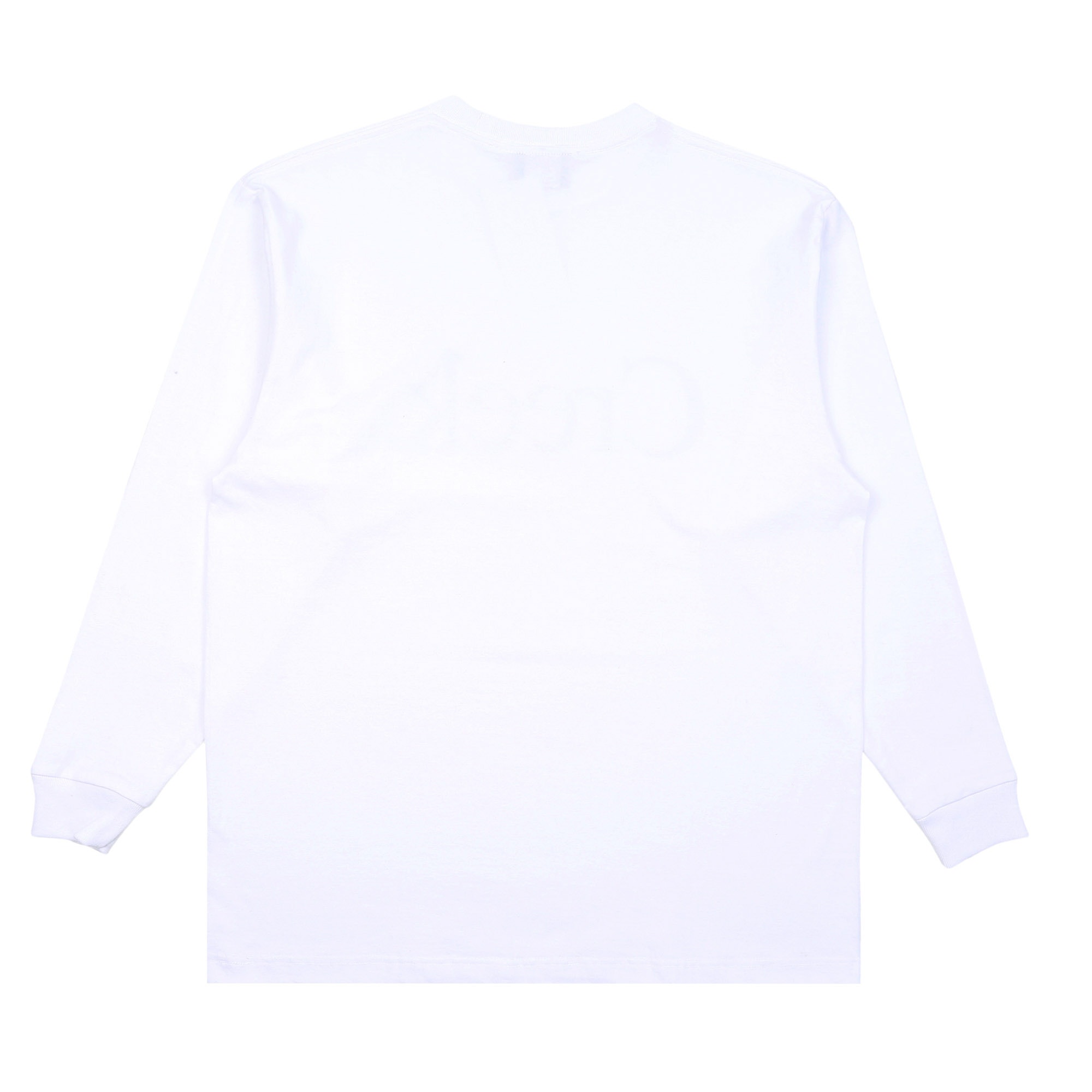 L/S T-Shirt - White/Greem product photo