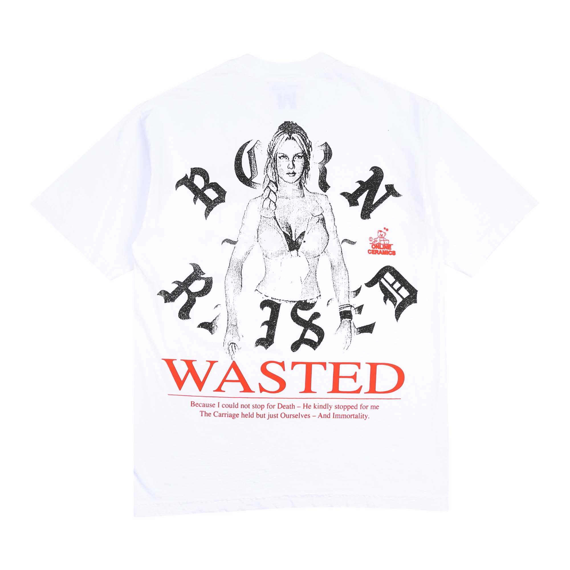 Born x Raised Wasted Logo T-Shirt - White product photo