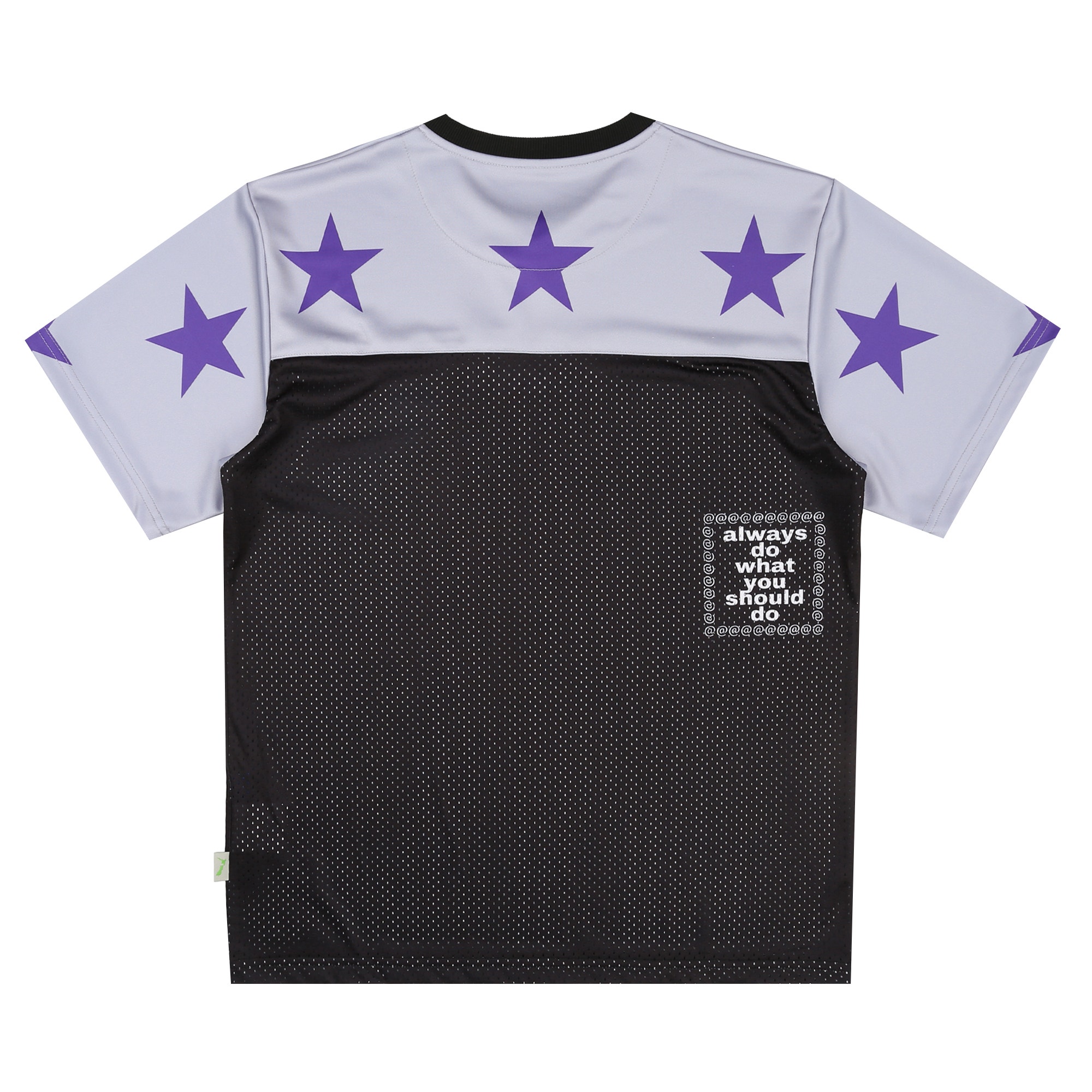 Micro Mesh Star Football Jersey - Grey