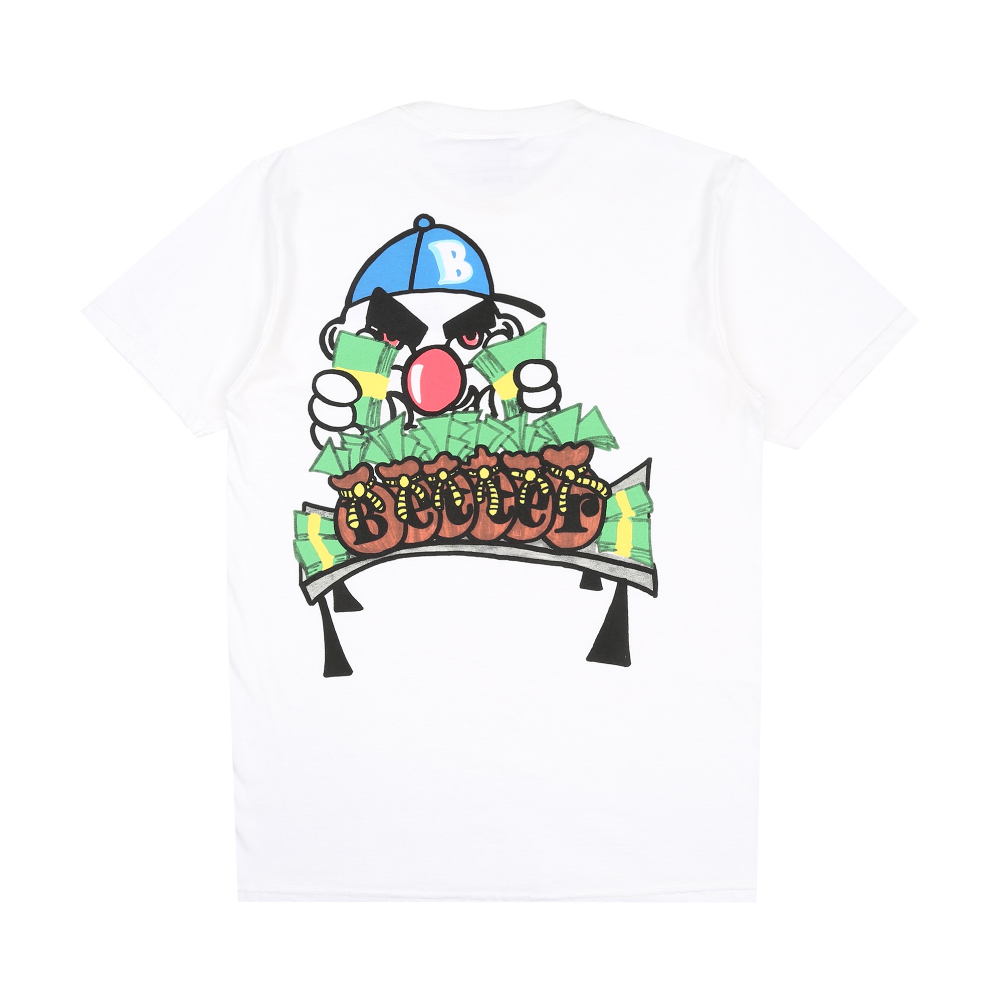 Cash on Table S/S T-Shirt - White product photo