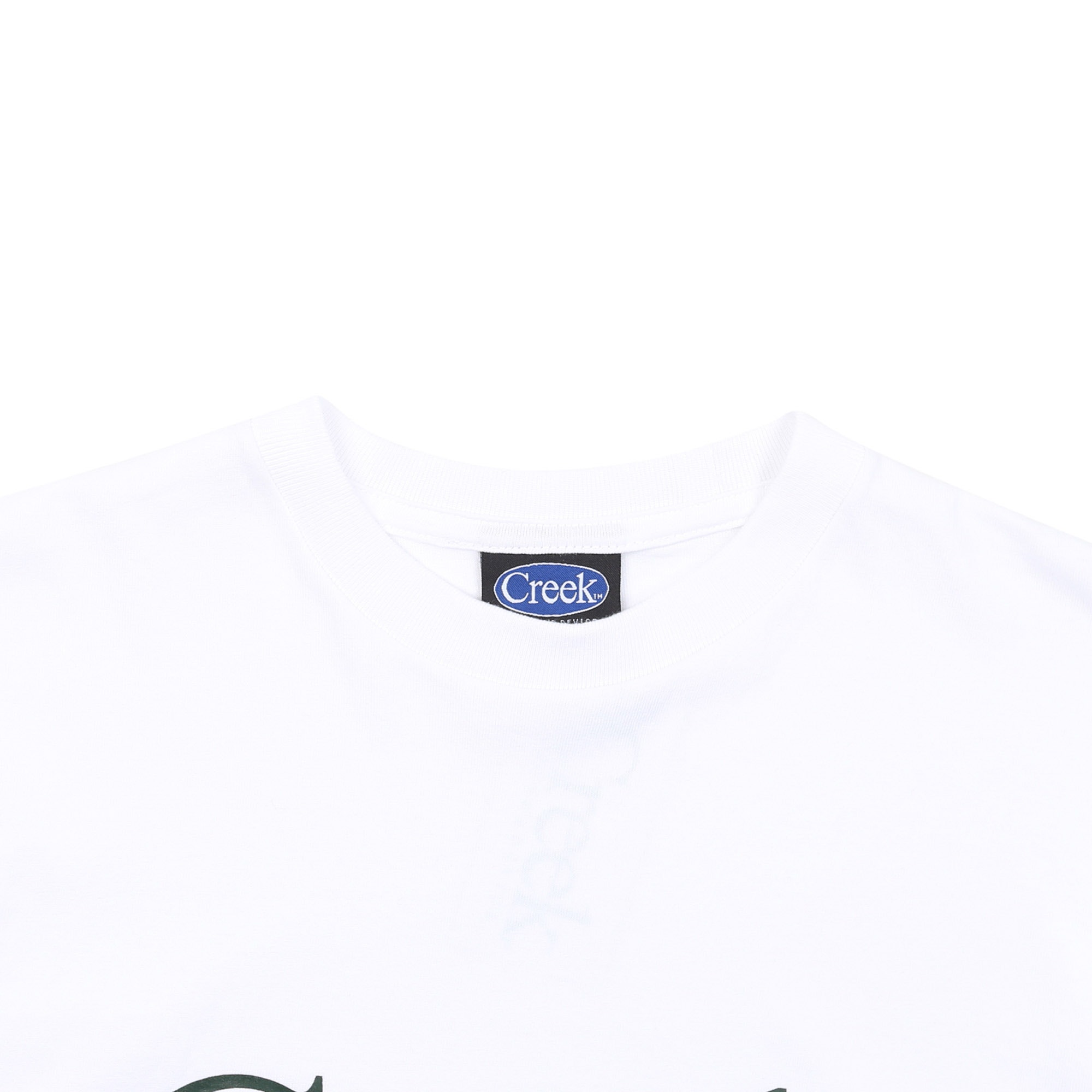 L/S T-Shirt - White/Greem product photo