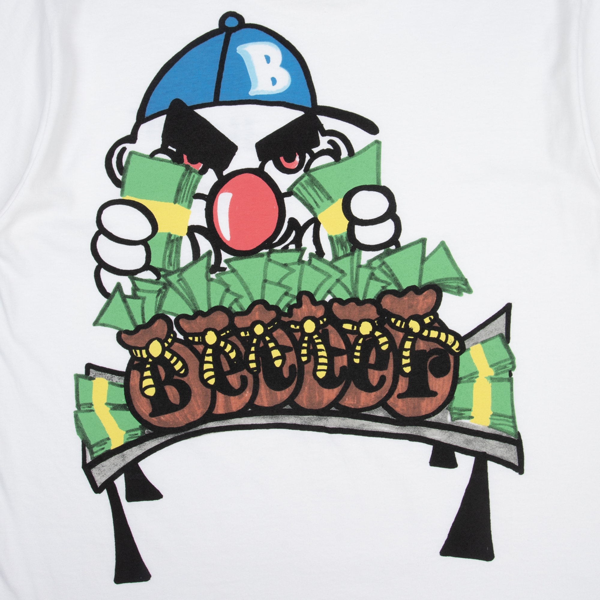 Cash on Table S/S T-Shirt - White product photo