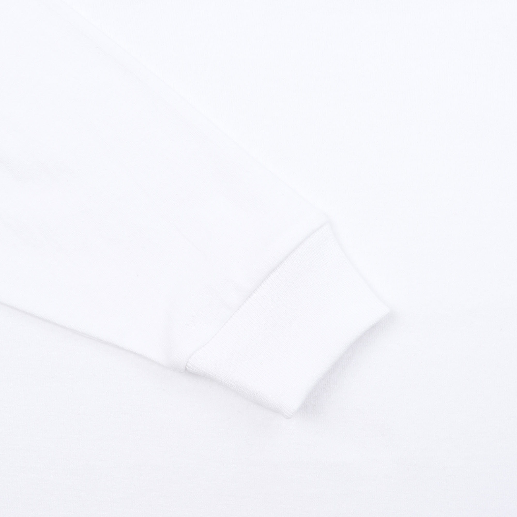 L/S T-Shirt - White/Greem product photo