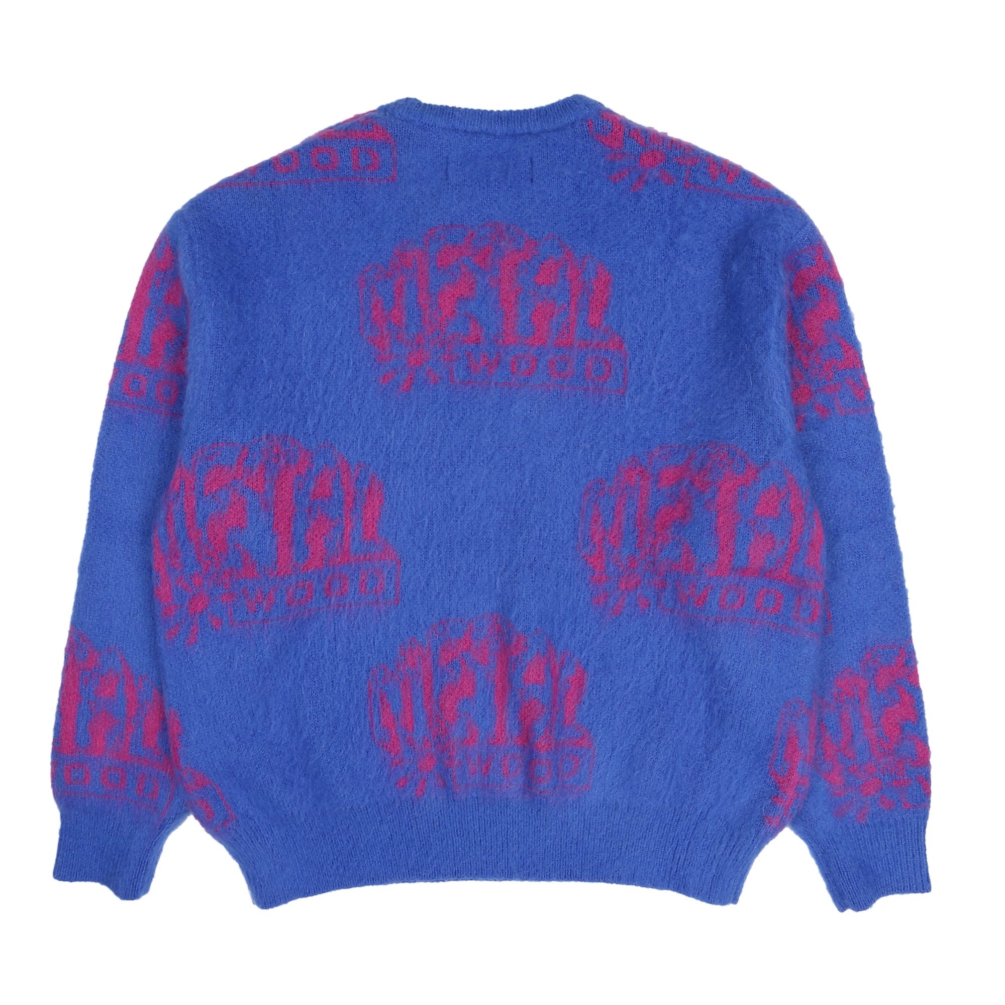 Flower Rave Shaggy Sweater - Hydrangea product photo