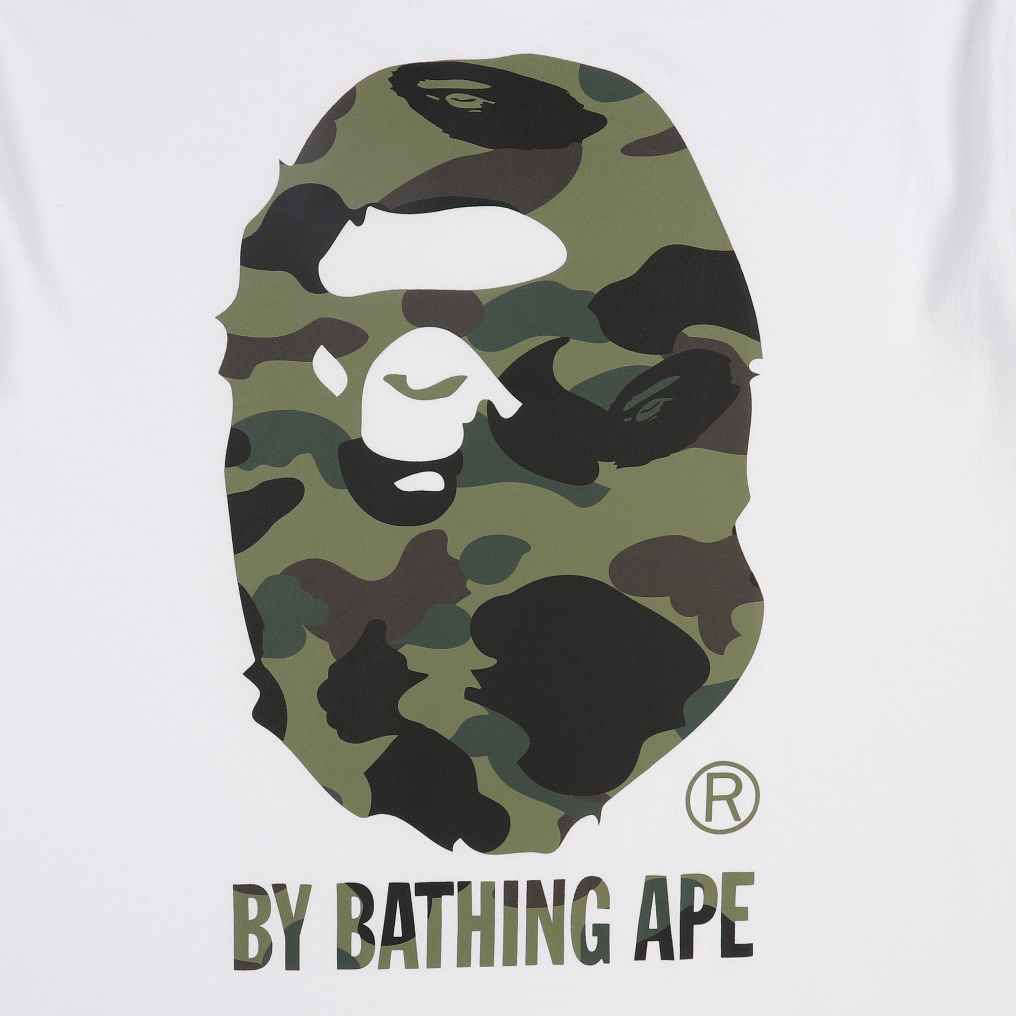 1st Camo By Bathing Ape T-Shirt - White/Green product photo