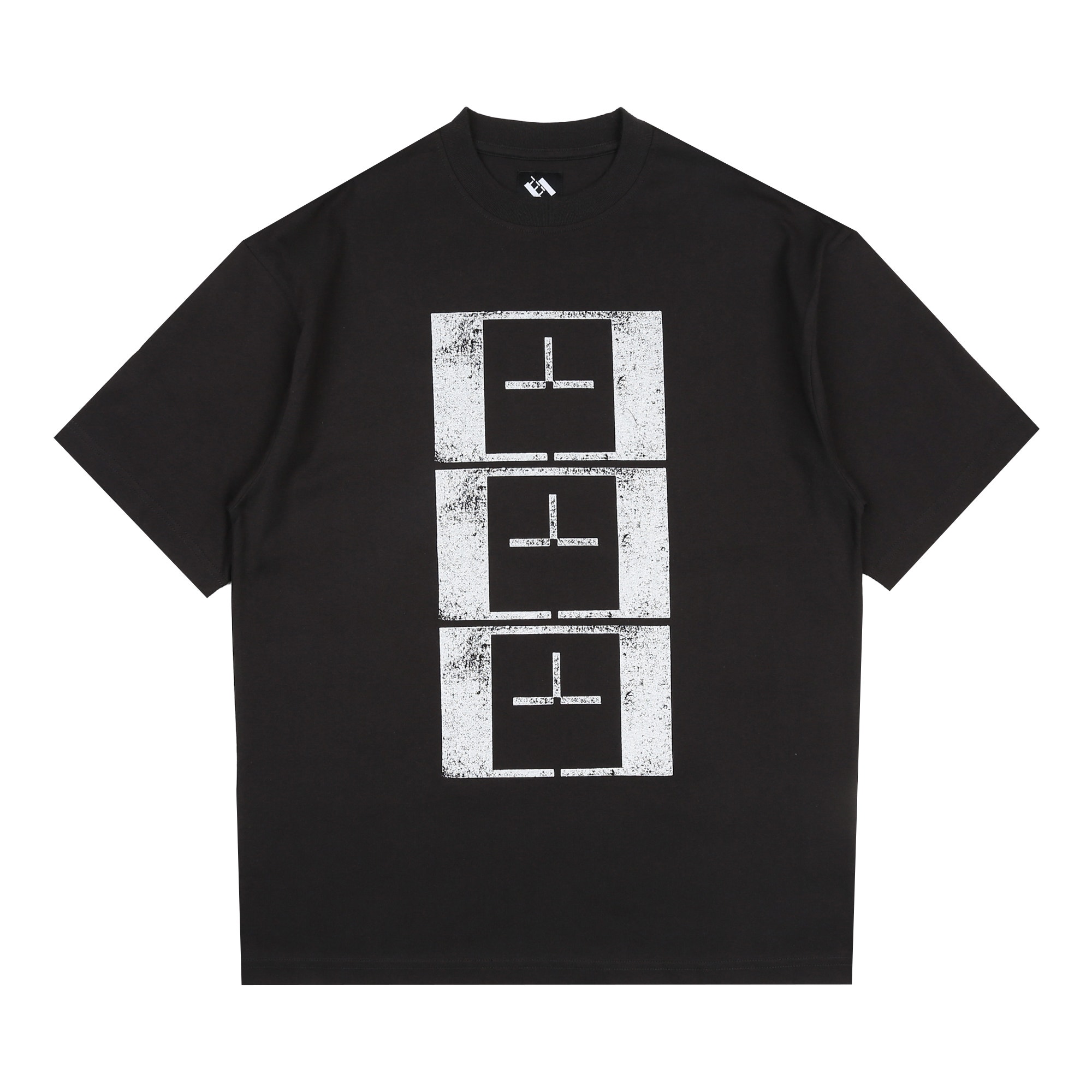 Upside Down Stamp T's T-Shirt - Black product photo