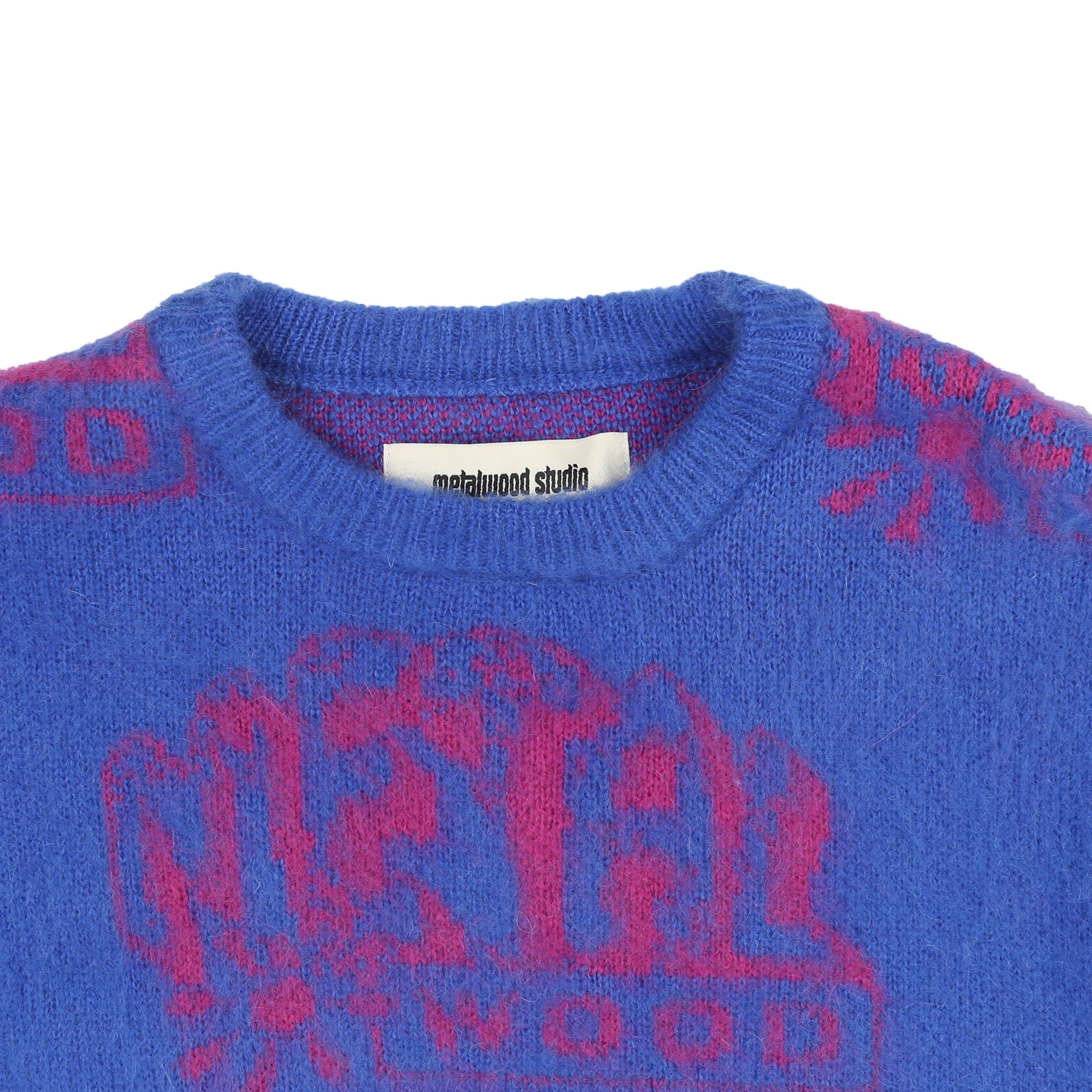 Flower Rave Shaggy Sweater - Hydrangea product photo