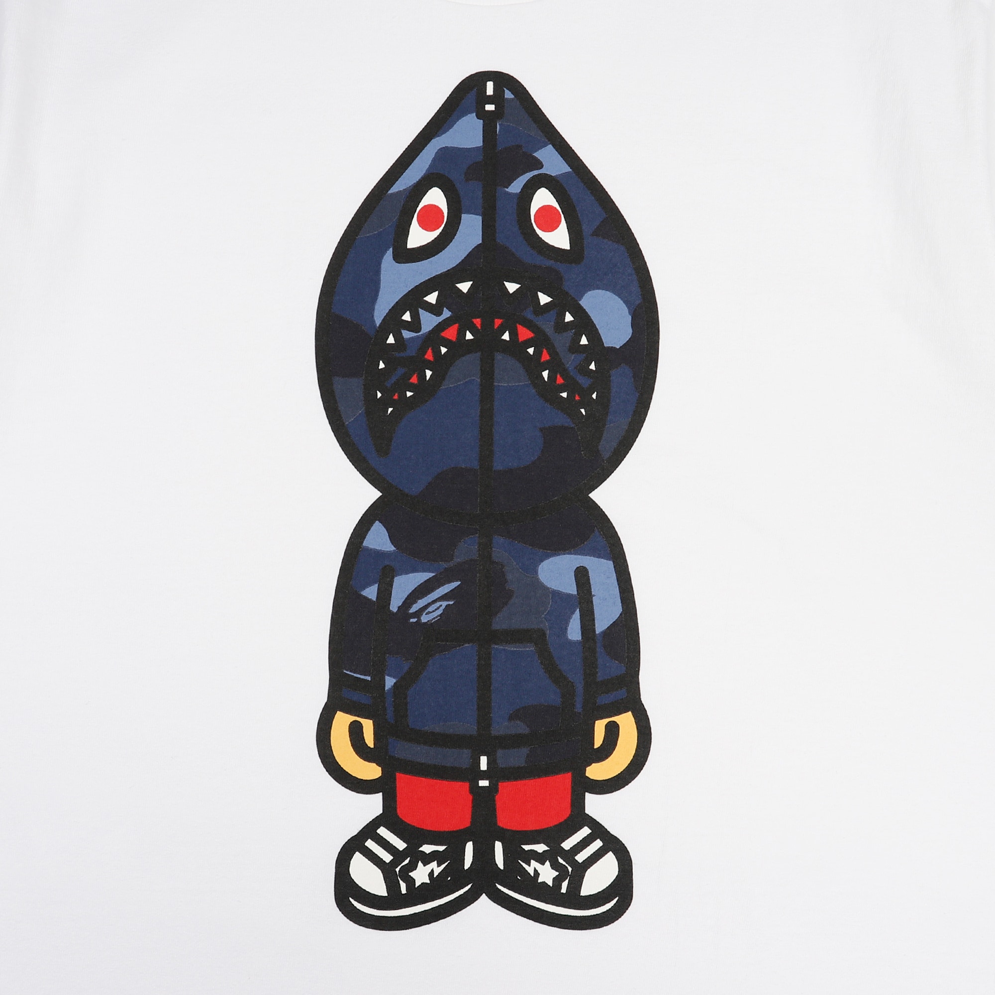 Color Camo Classic Milo Shark T-Shirt - White product photo