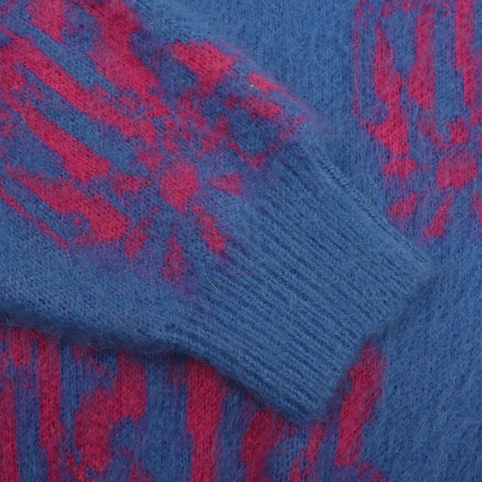 Flower Rave Shaggy Sweater - Hydrangea product photo