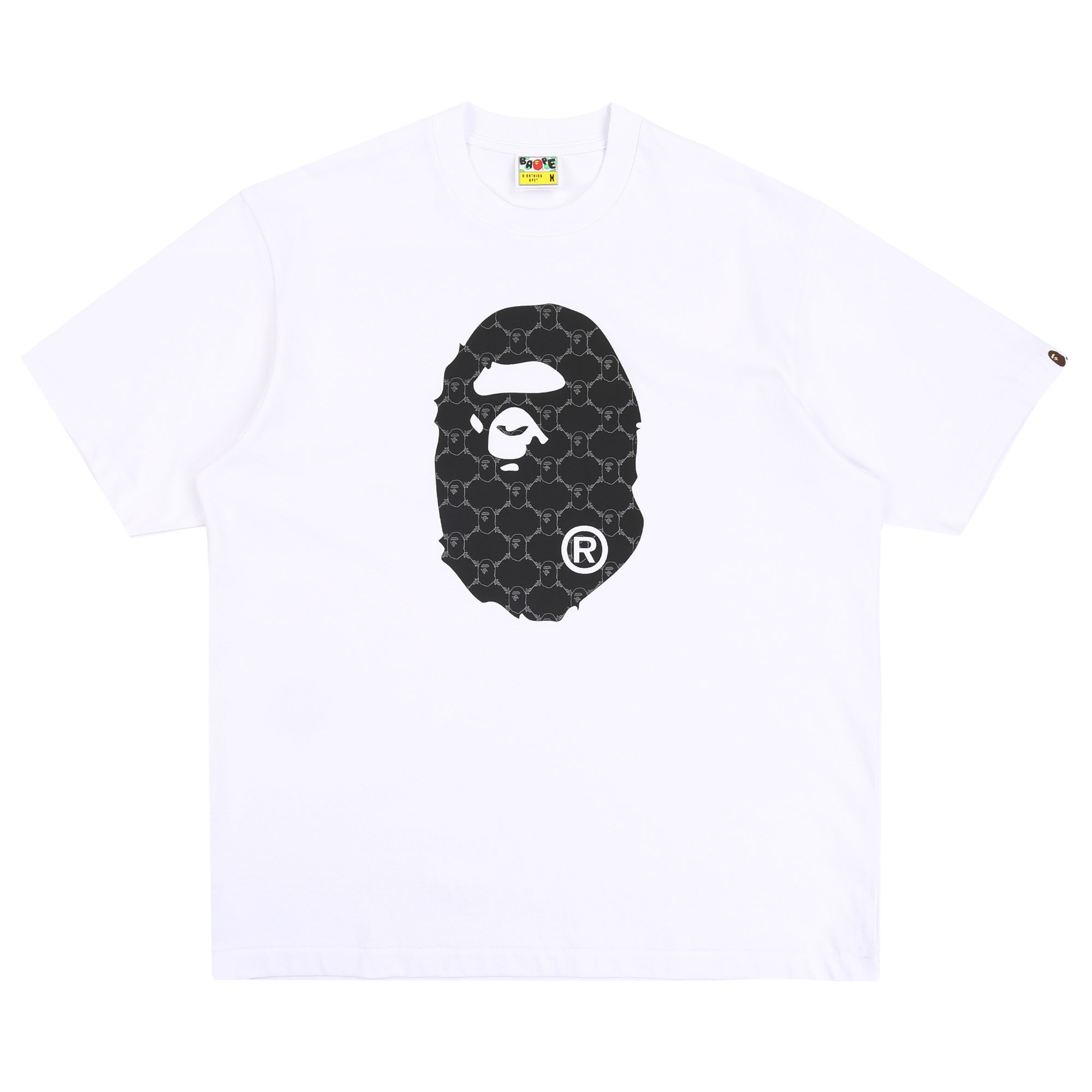 Ape Head Monogram Relaxed Fit T-Shirt - White product photo