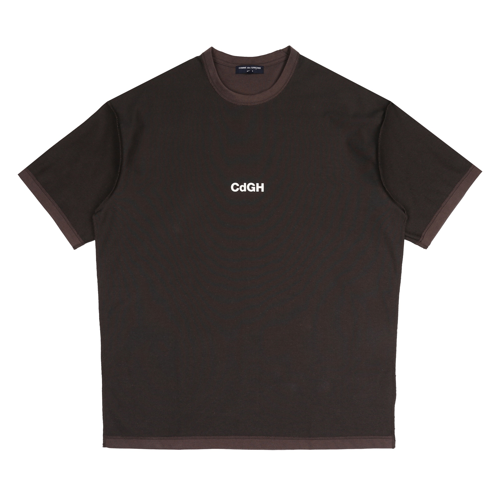 Cotton Polyester Double-Faced T-Shirt - Brown product photo