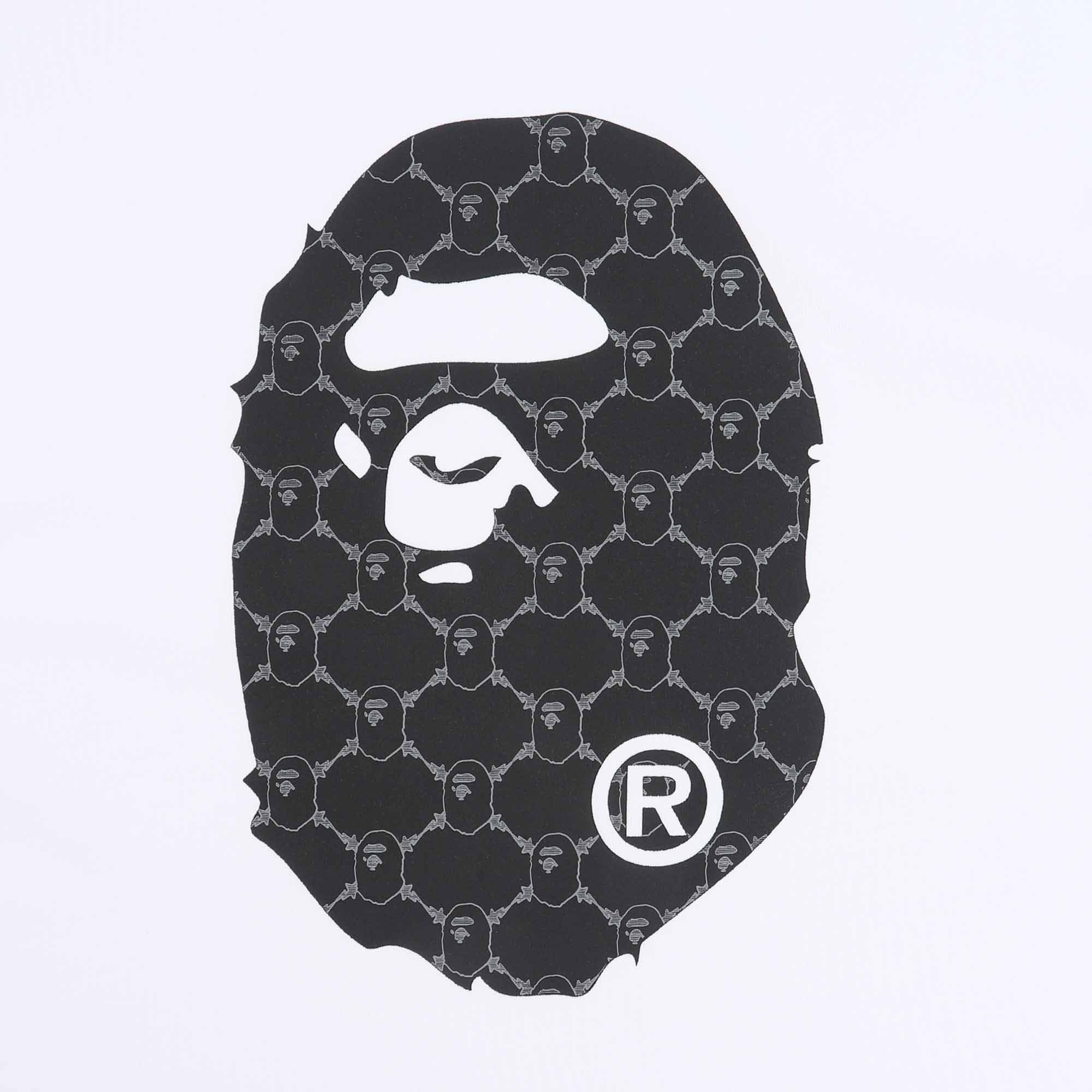 Ape Head Monogram Relaxed Fit T-Shirt - White product photo