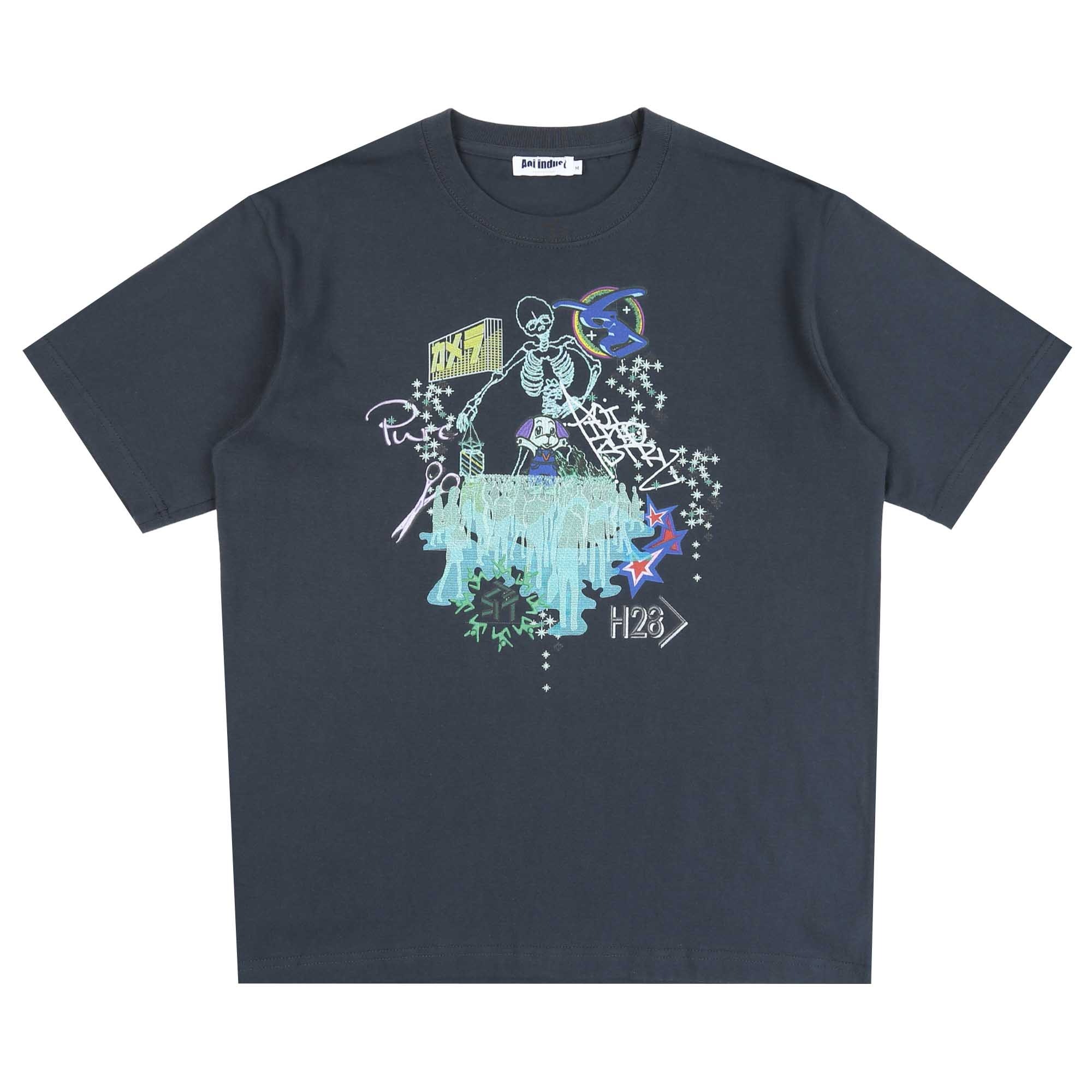 AccidentA Print S/S T-Shirt - Green product photo