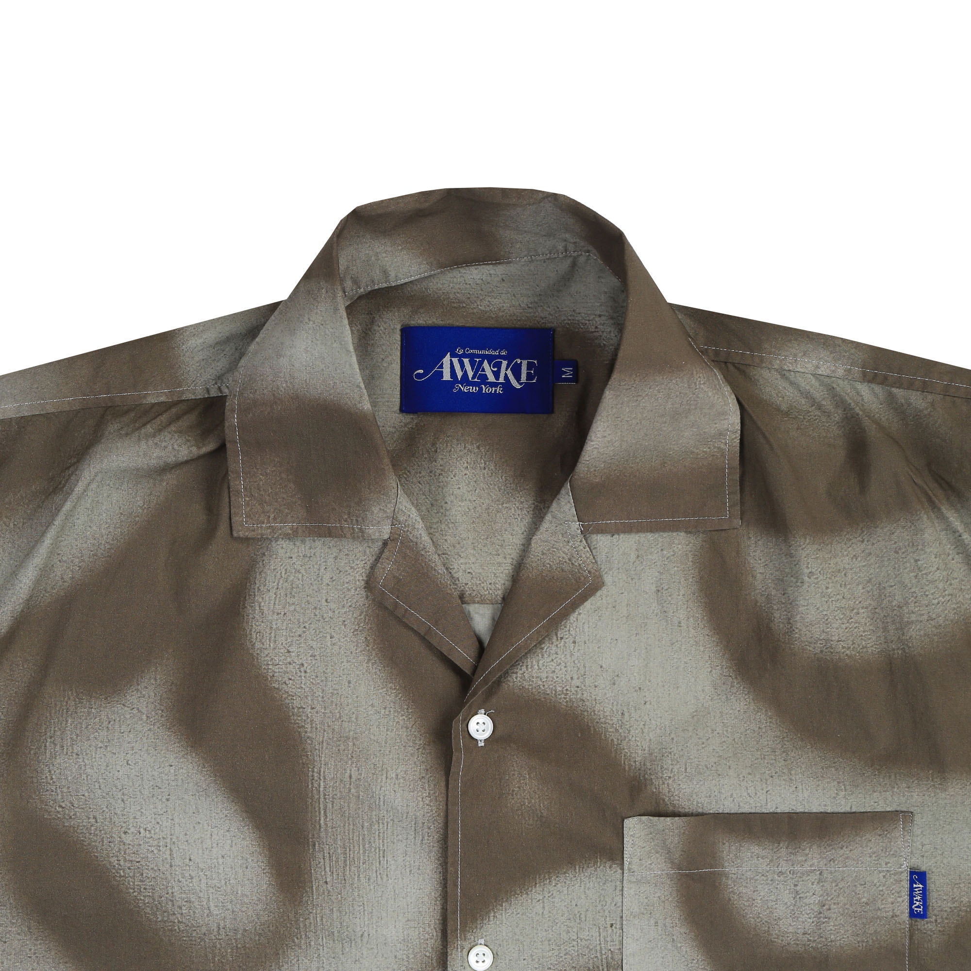 Awake x Mundo Dip Dyed Camp Shirt - Brown product photo