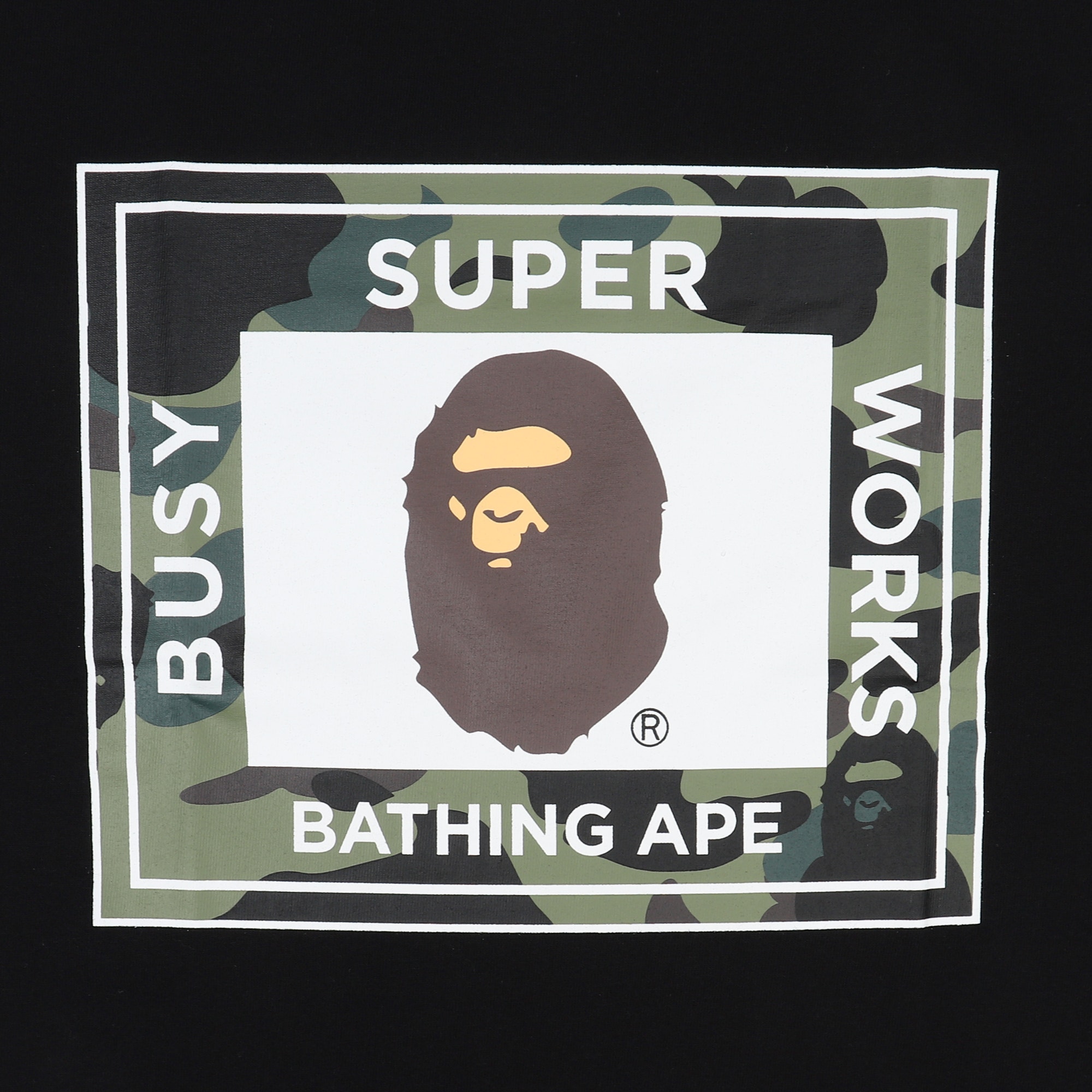 1st Camo Super Busy Works T-Shirt - Black product photo