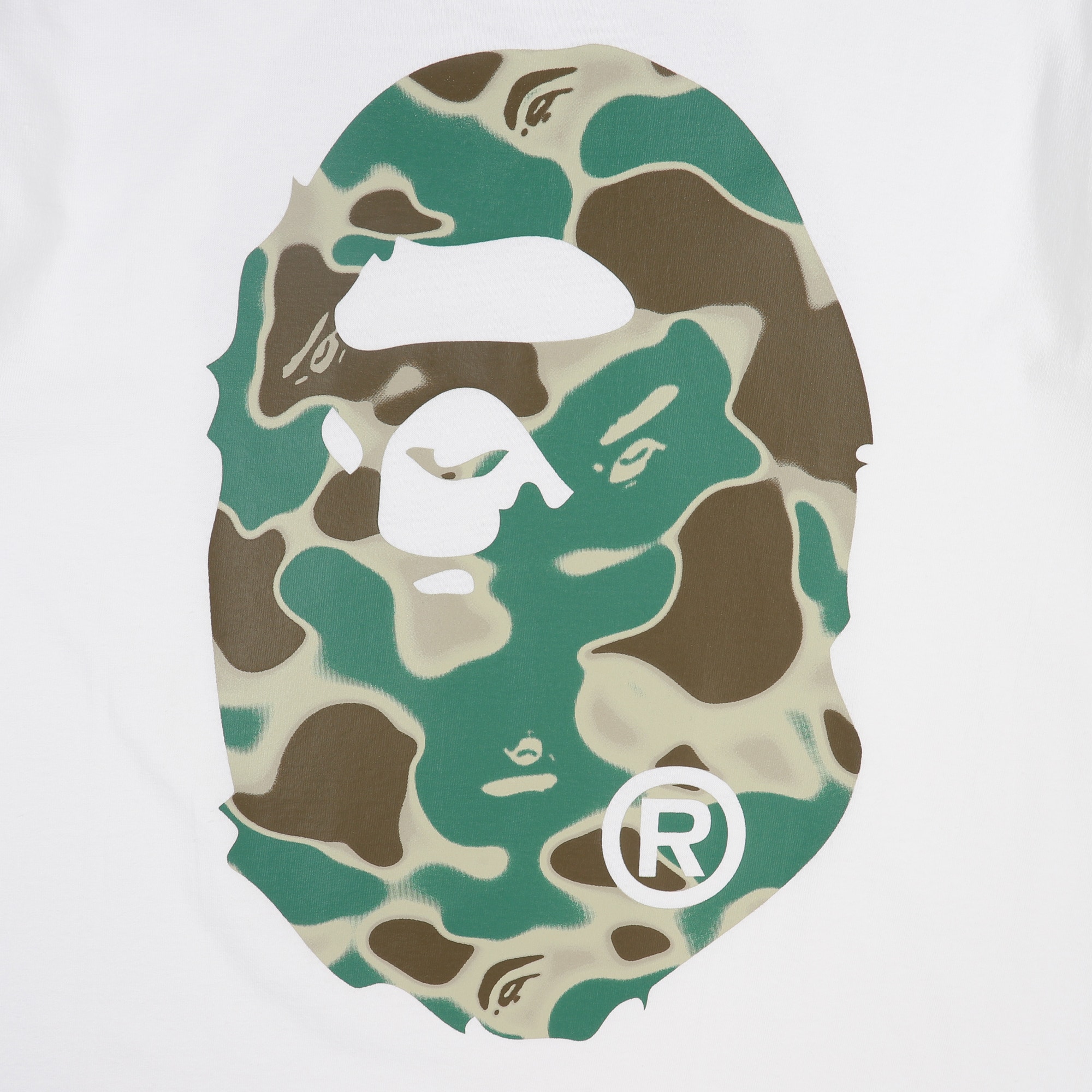 Liquid Camo Big Ape Head T-Shirt - White product photo