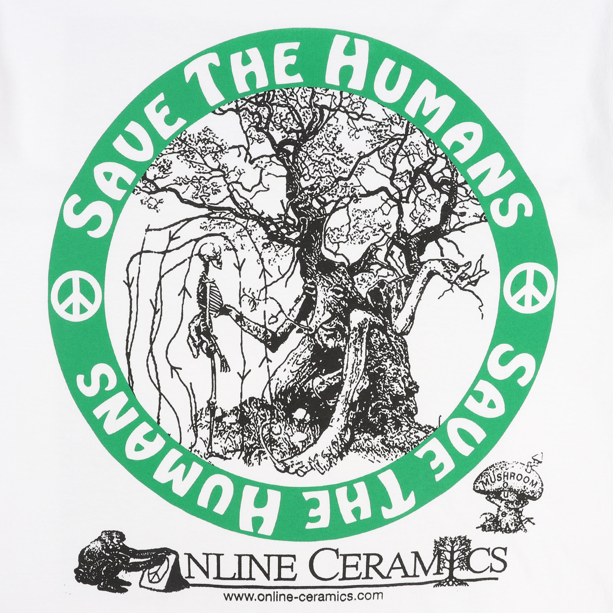 Save The Humans S/S T-Shirt - White product photo