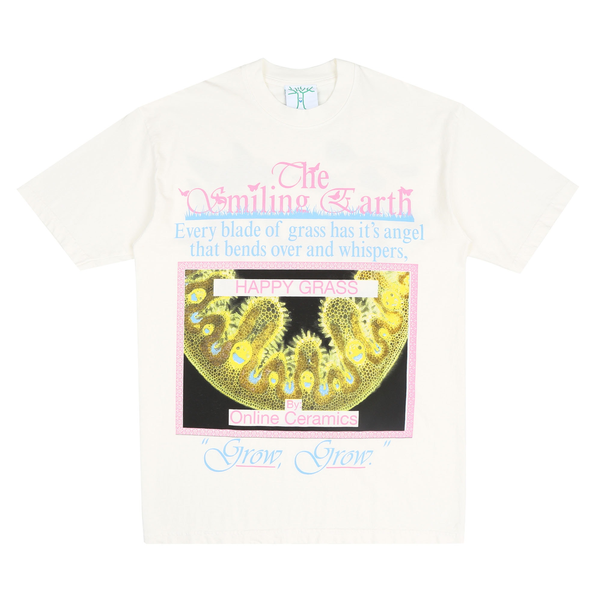 The Smiling Earth S/S T-Shirt - Off-White product photo