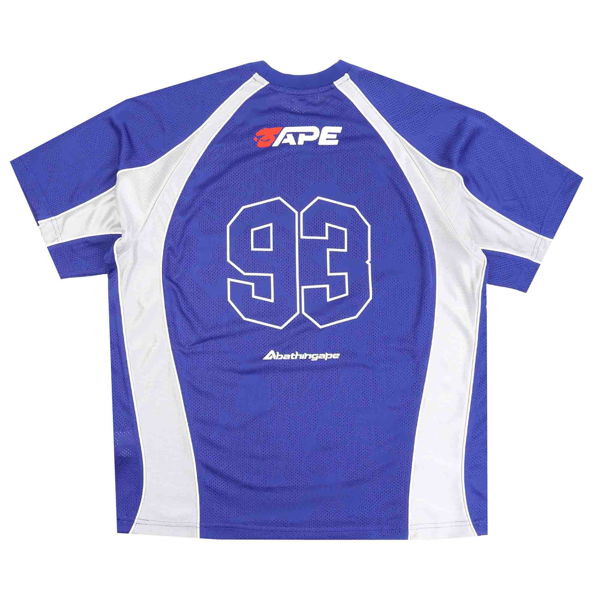 Solid Camo Jacquard Football Jersey - Blue product photo