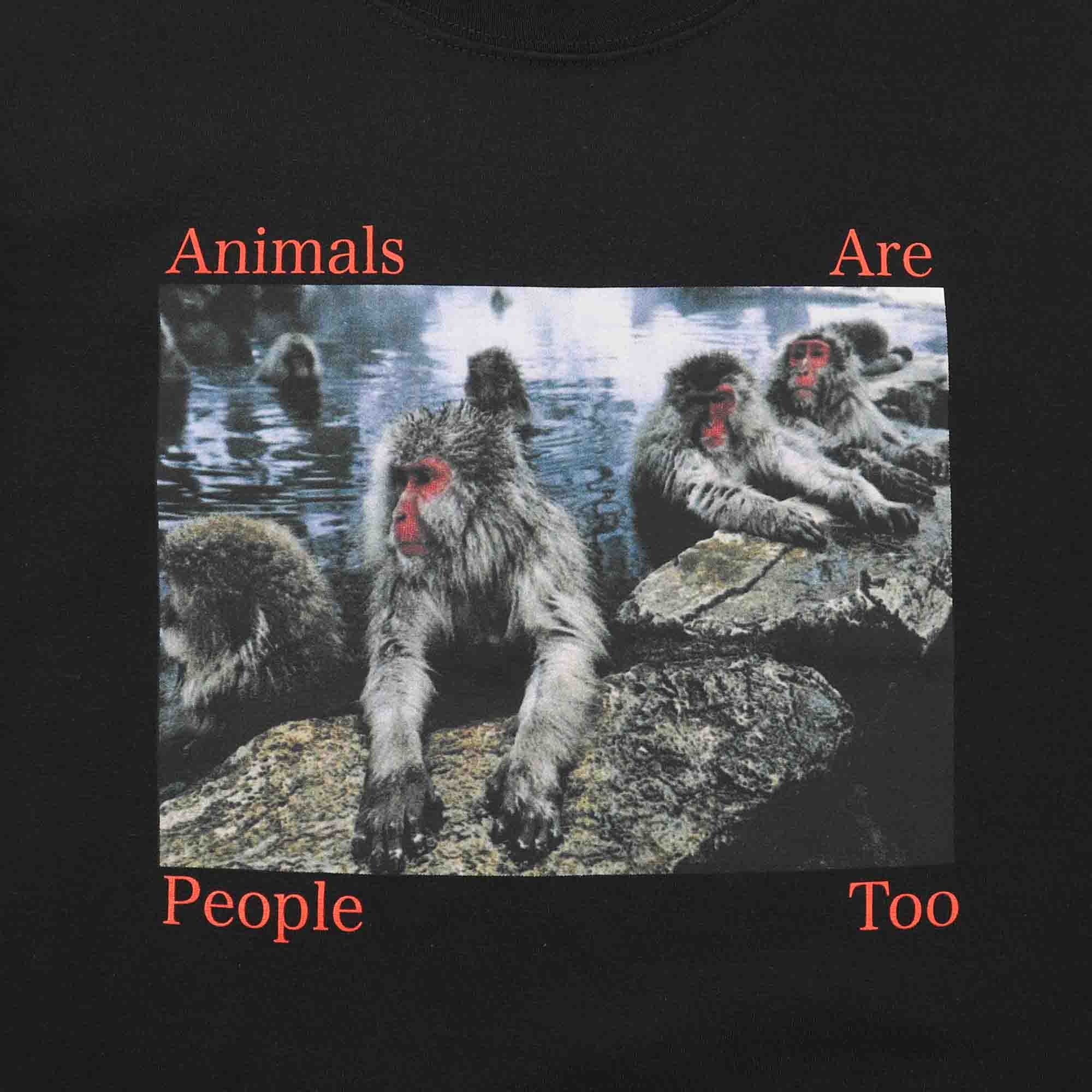 Animals Are People Too T-Shirt - Black product photo