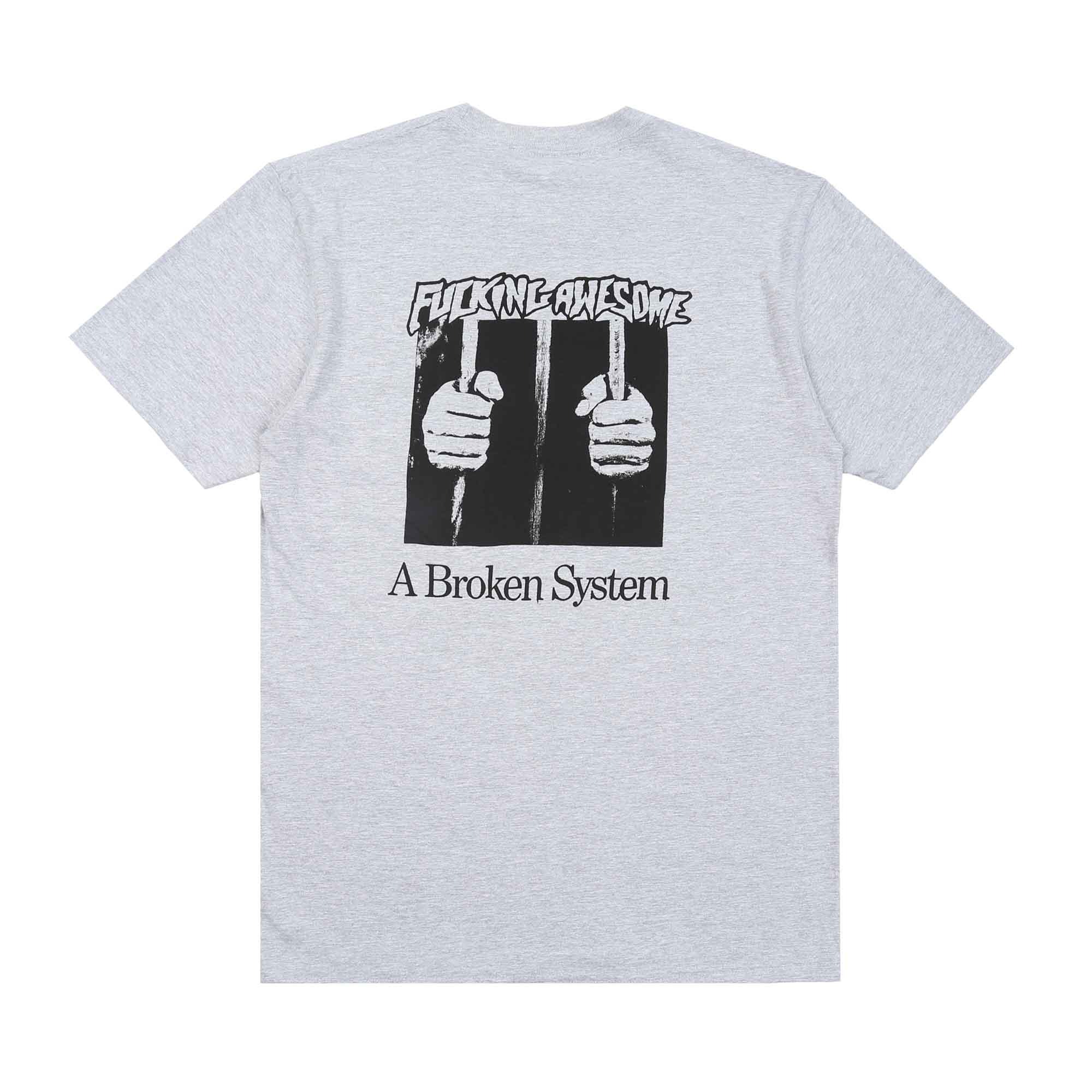 A Broken System S/S Tee - Heather Grey product photo