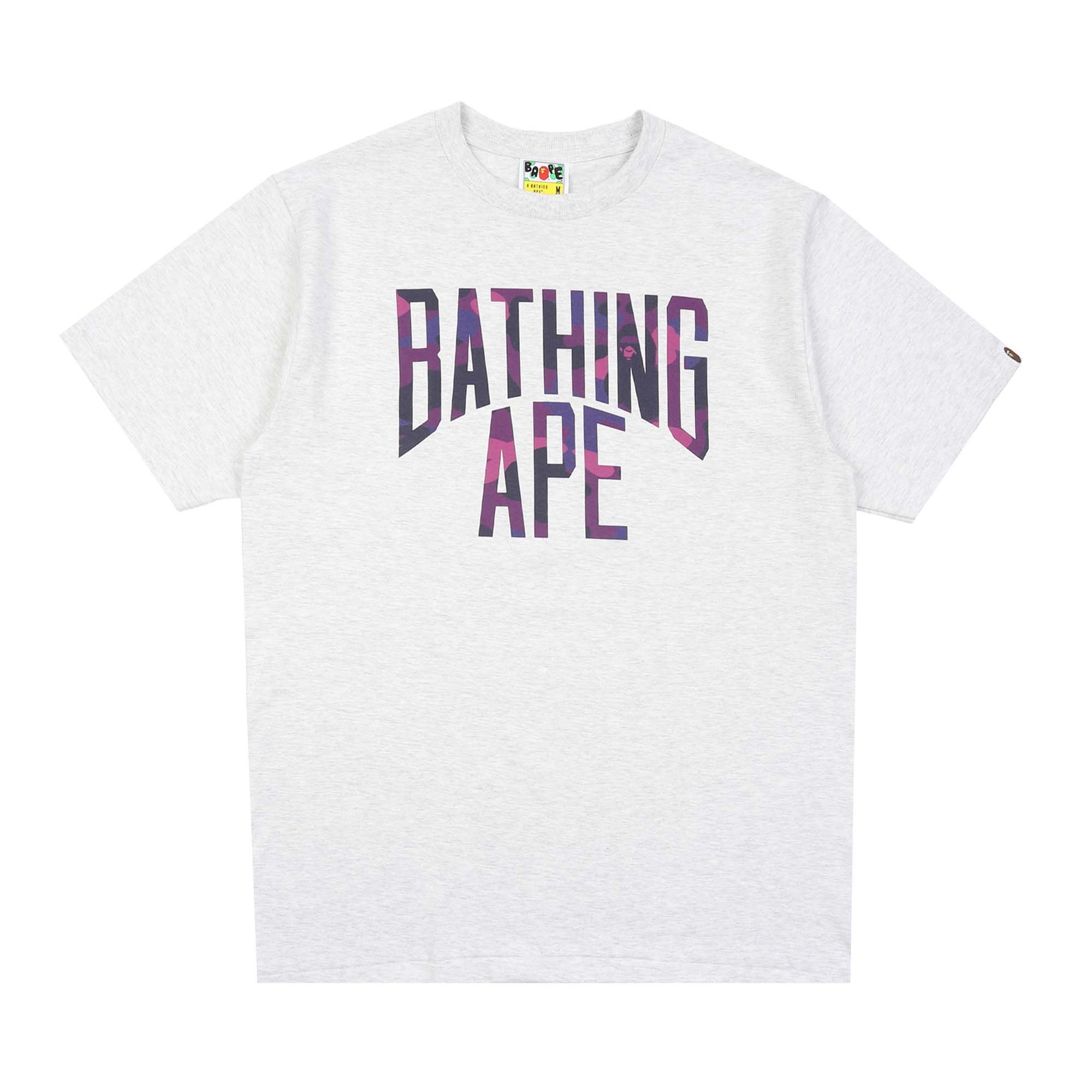 Color Camo Bathing Ape T-Shirt - Grey product photo