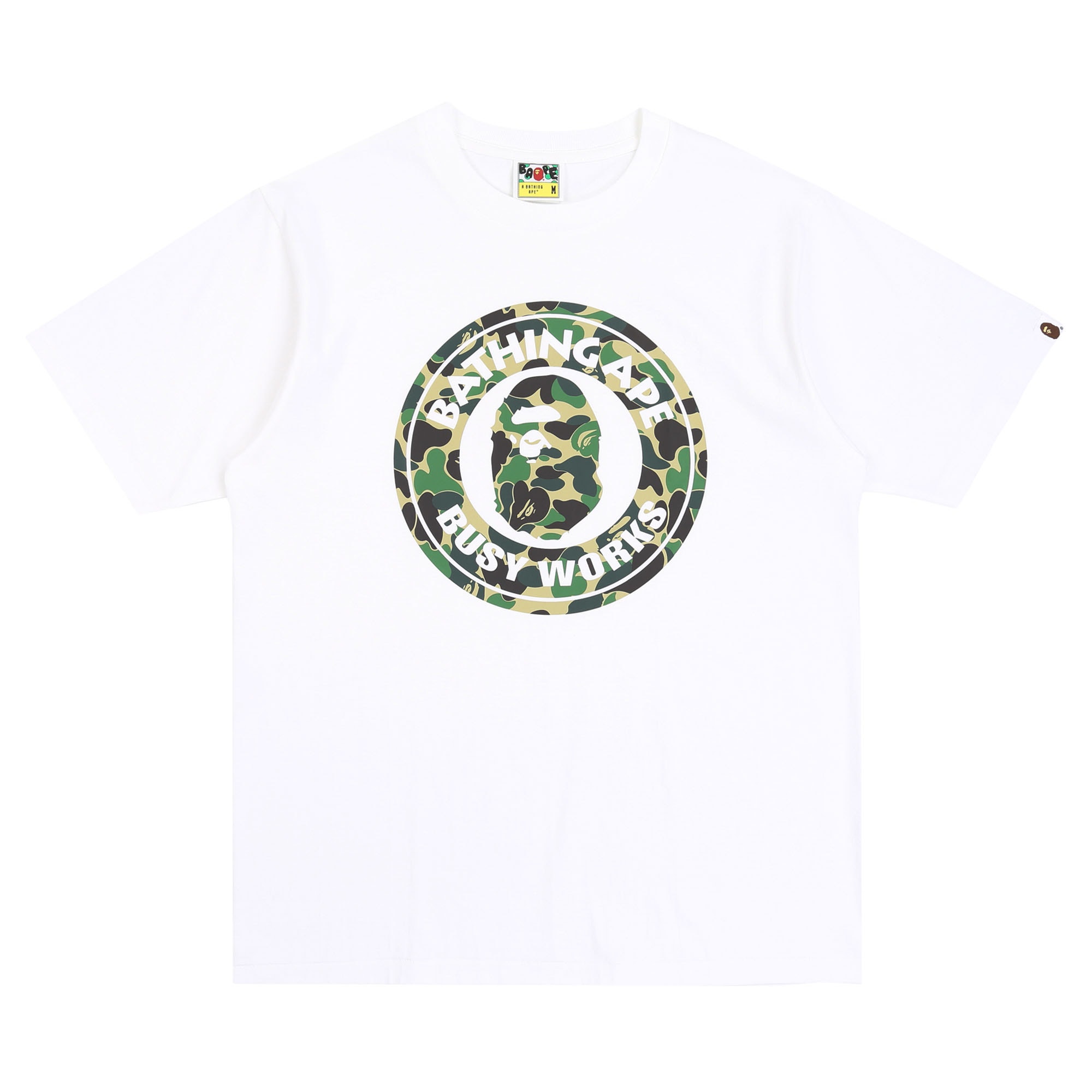 ABC Camo Busy Works T-Shirt - White/Green product photo