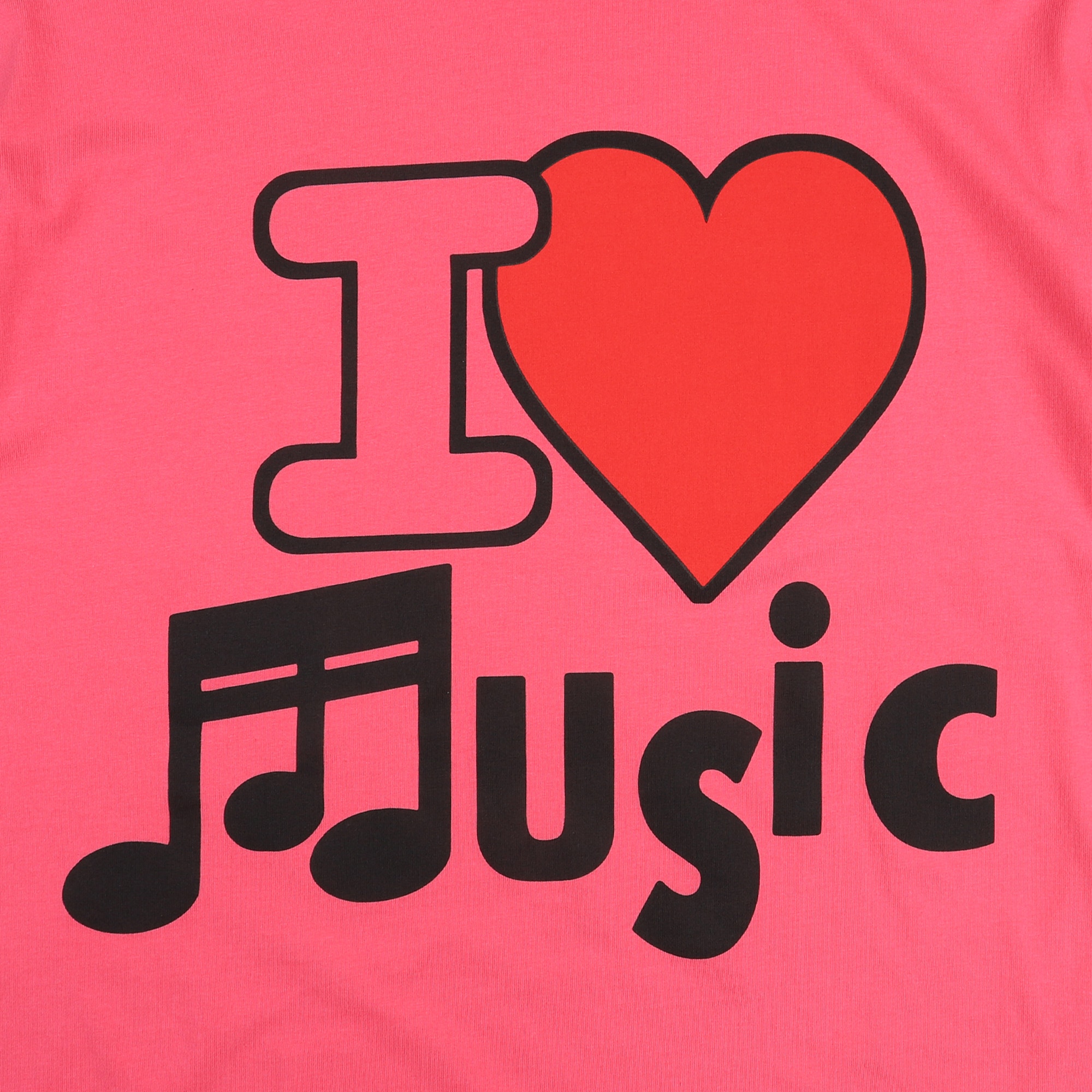 I Love Musik T-Shirt - Cherry Pink product photo